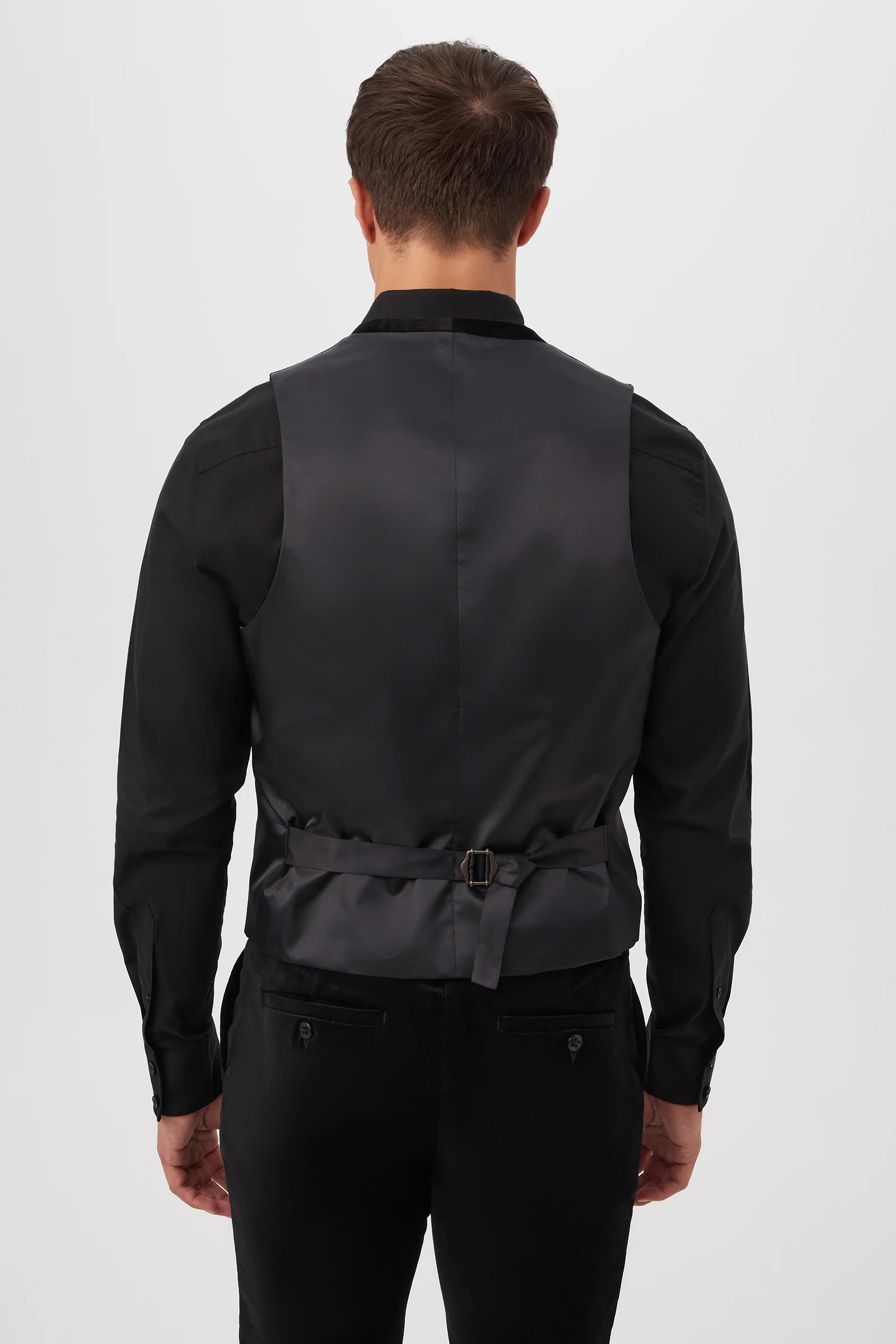 Irving Vest - Black Velveteen - Image 4