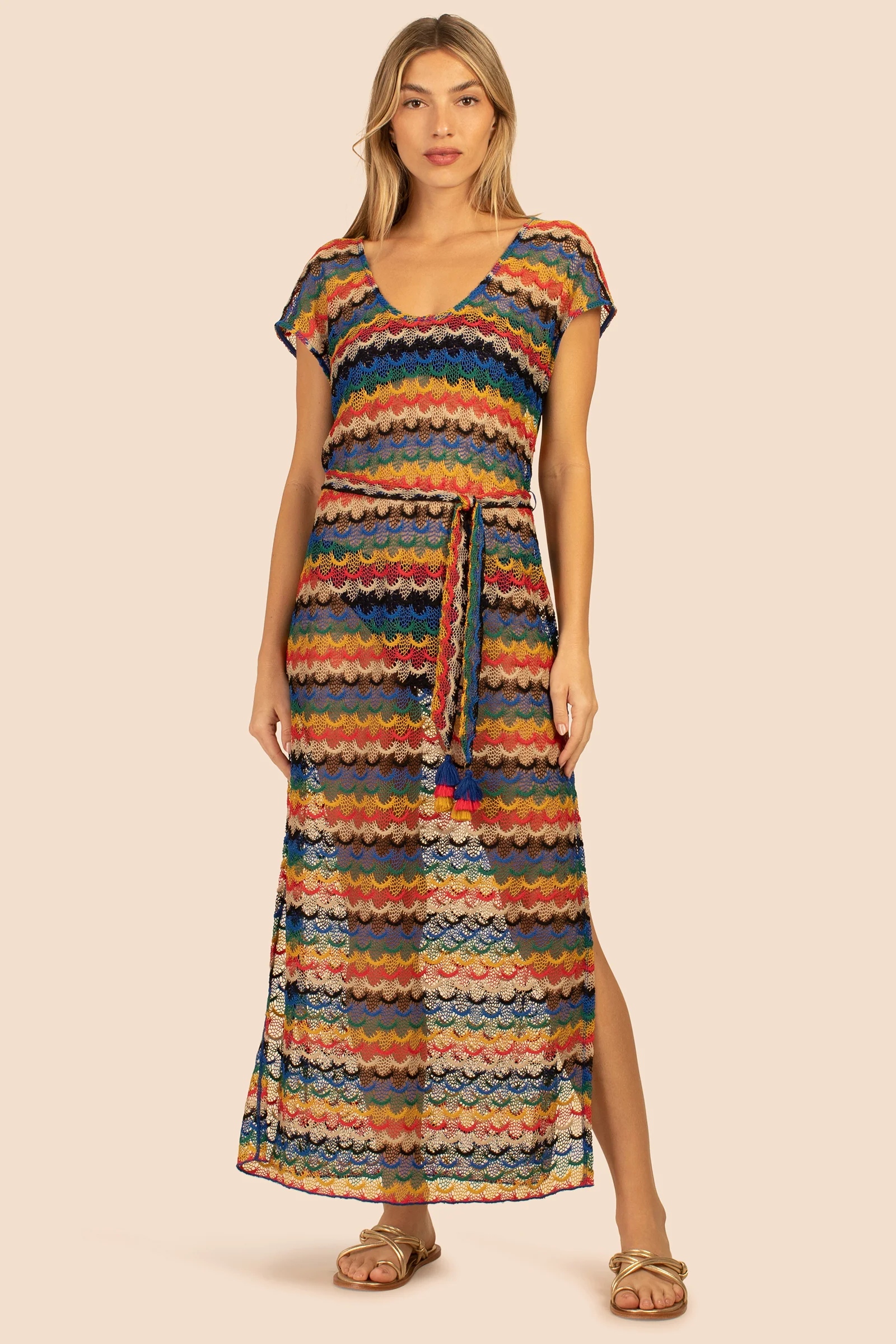 ISEREE CROCHET COLUMN DRESS