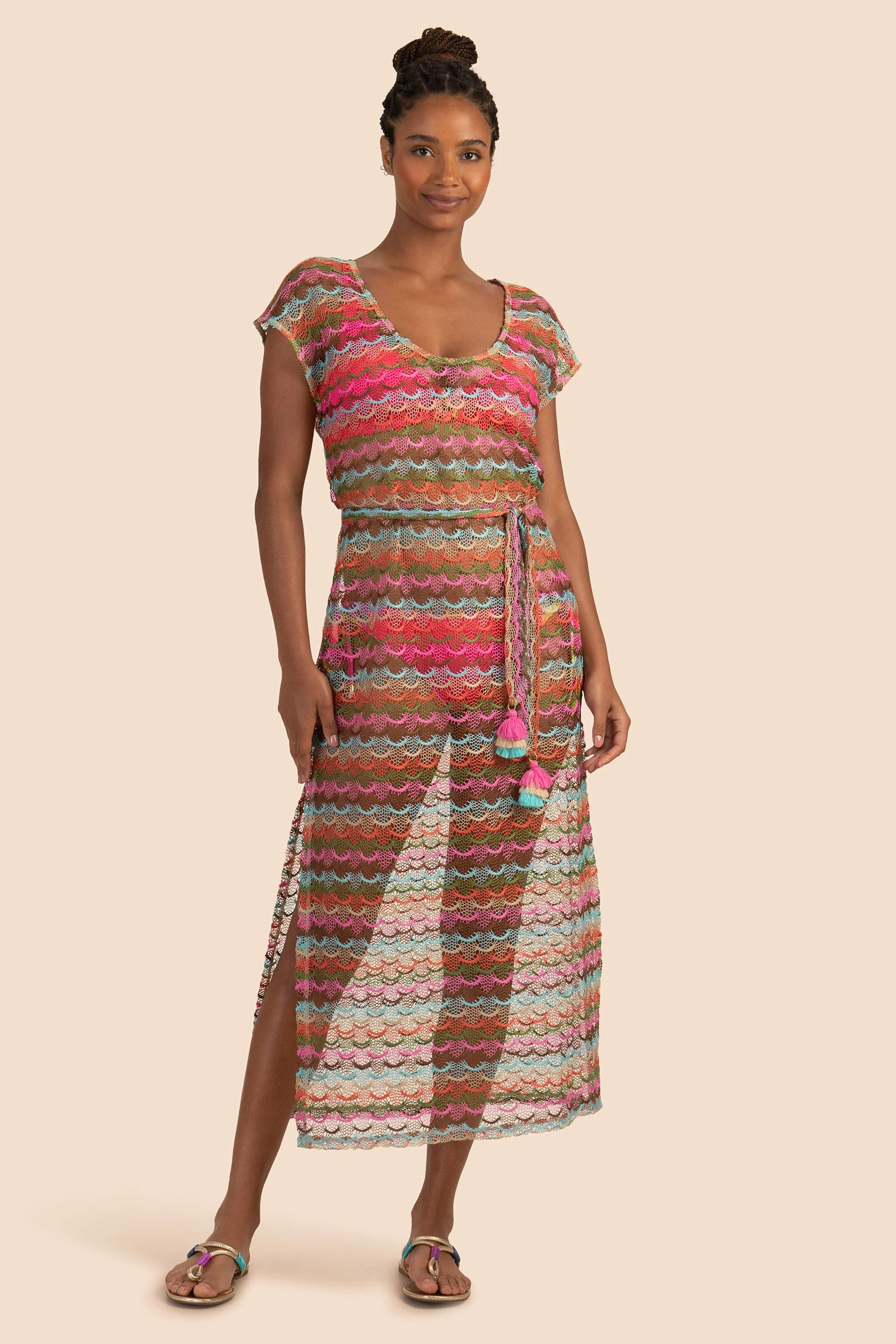 ISEREE CROCHET COLUMN DRESS - Image 5