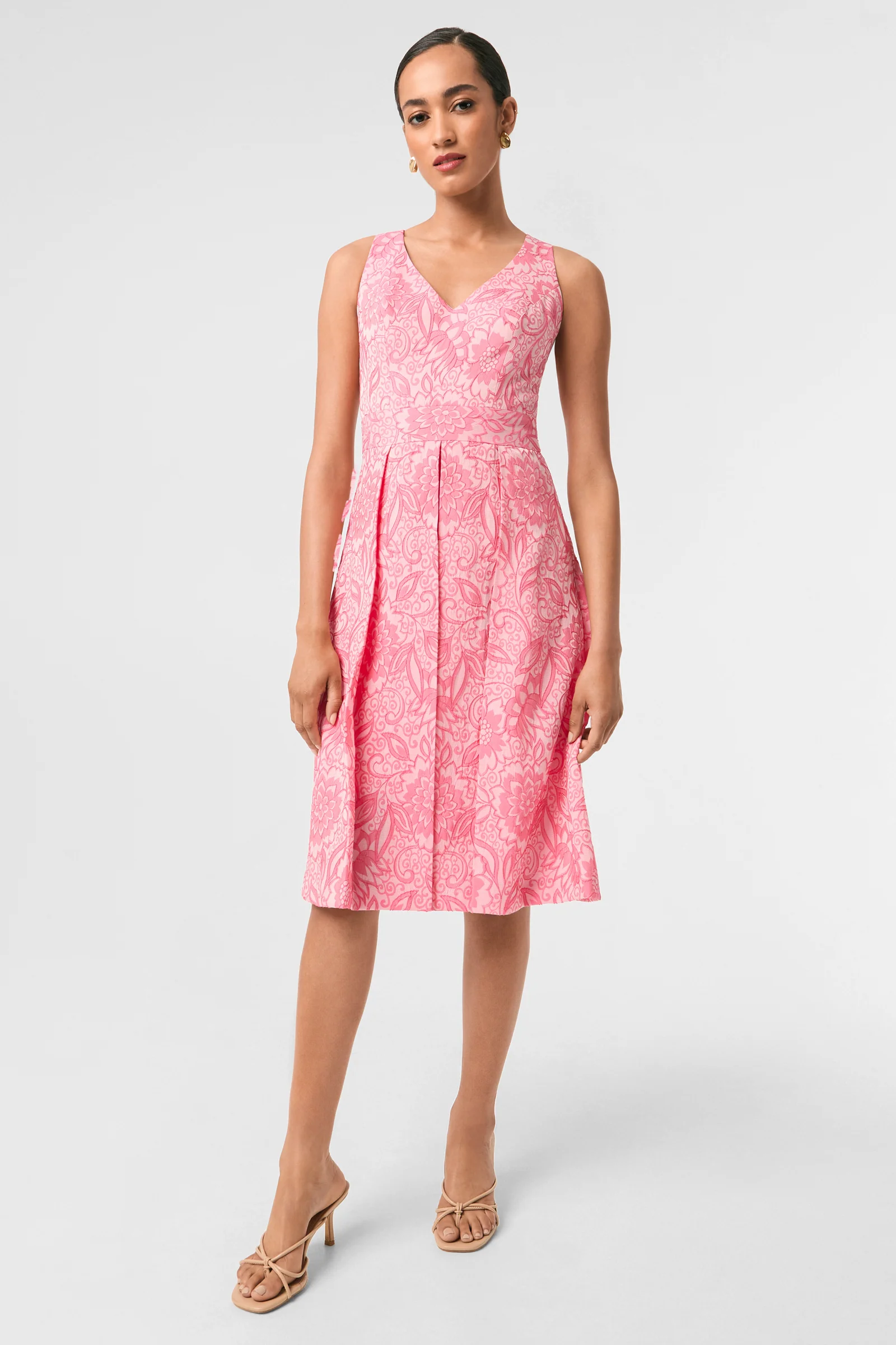 Jayme Sleeveless Dress - Jolie Jacquard