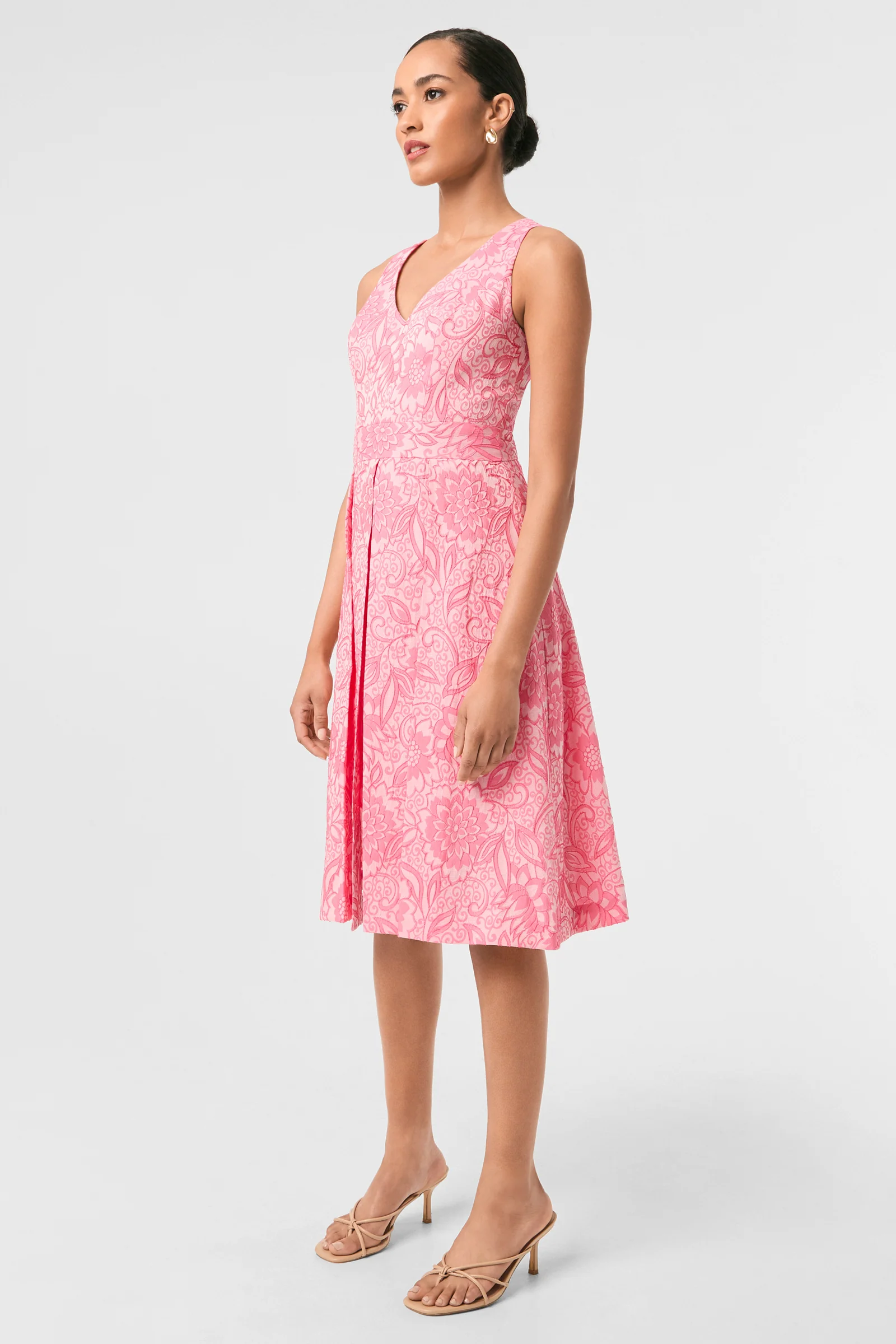 Jayme Sleeveless Dress - Jolie Jacquard - Image 3