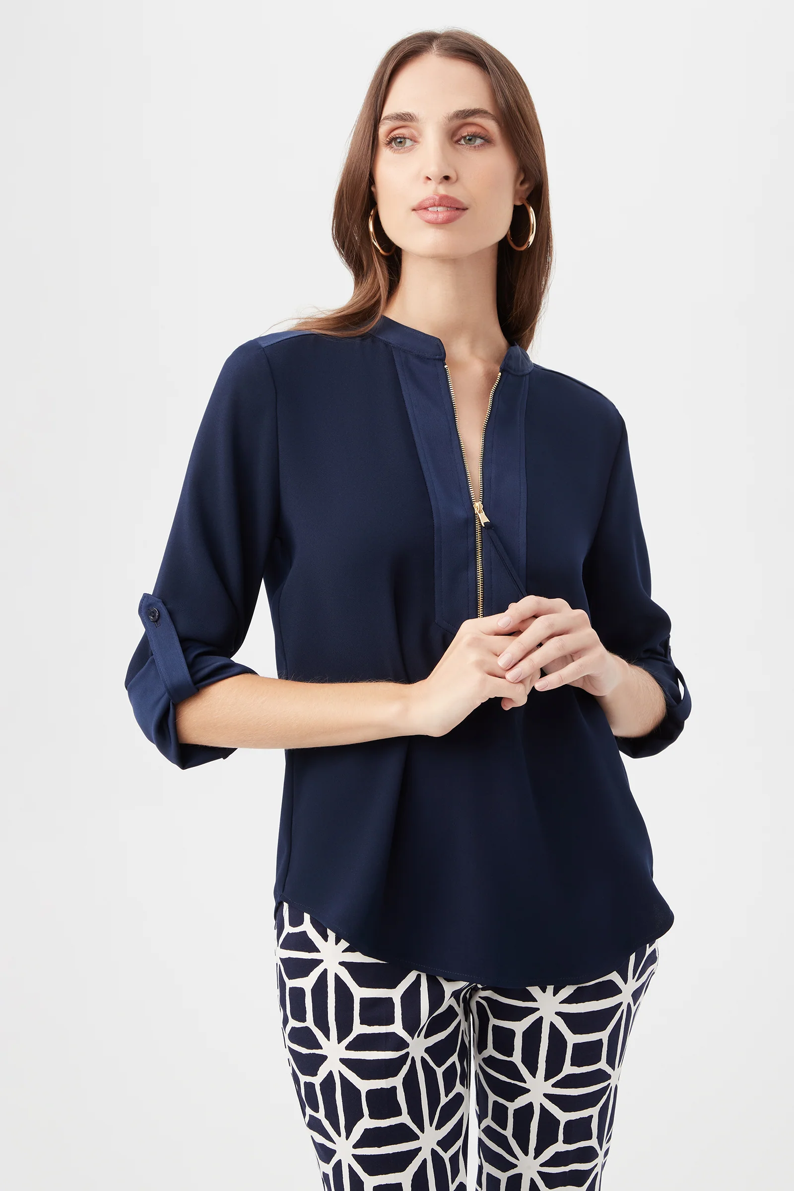 Kaiko 3/4-Sleeve Half-Zip Top - Image 4