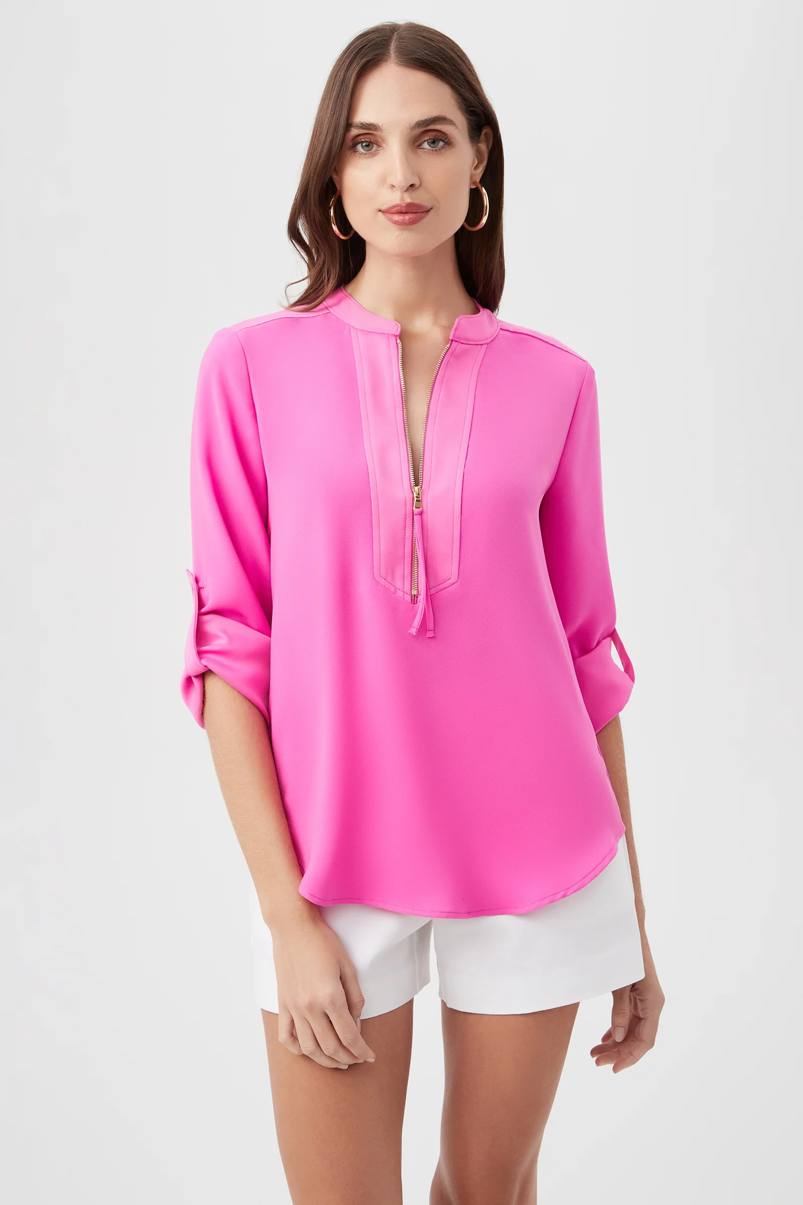Kaiko 3/4-Sleeve Half-Zip Top - Image 8