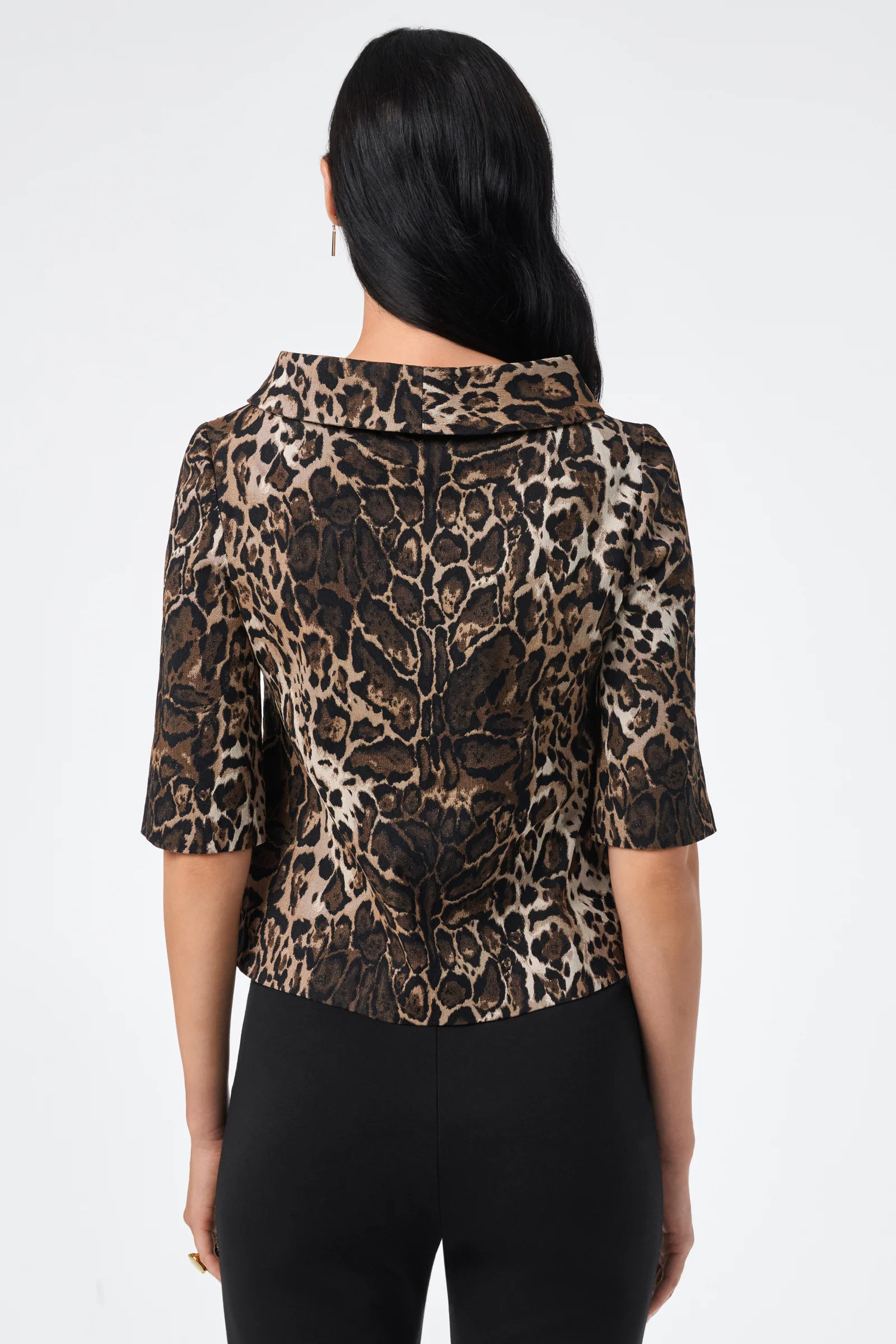 Kailee Folded Collar Top - Image 3