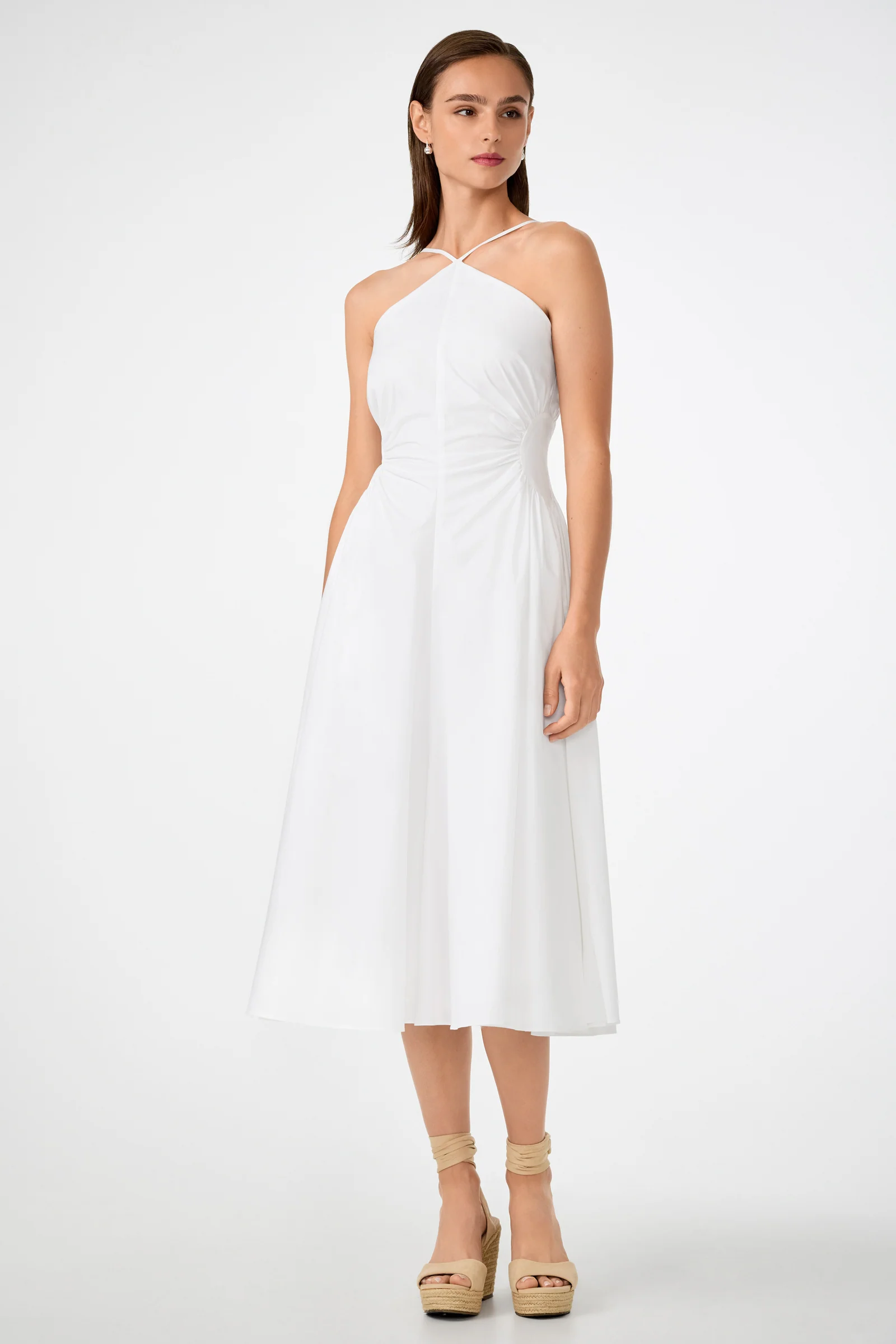 Kata Shirred Waist Midi Dress - Image 5