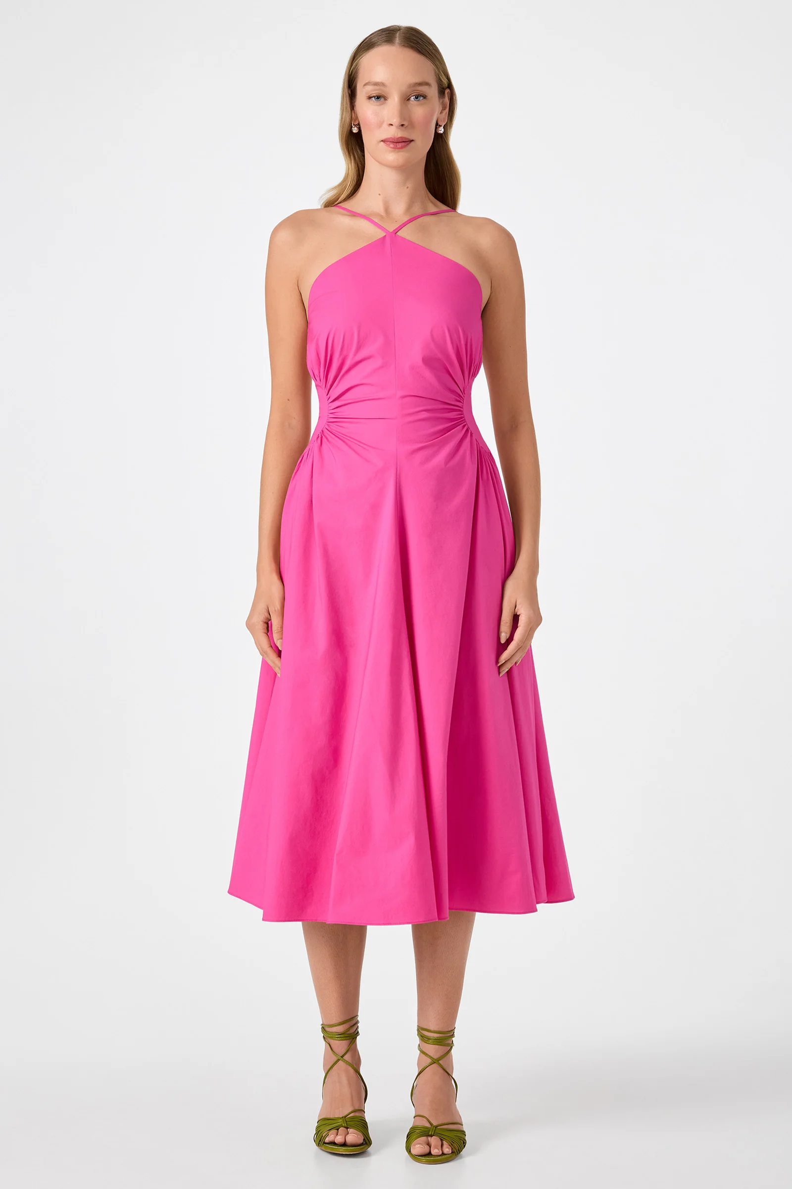 Kata Shirred Waist Midi Dress - Image 7