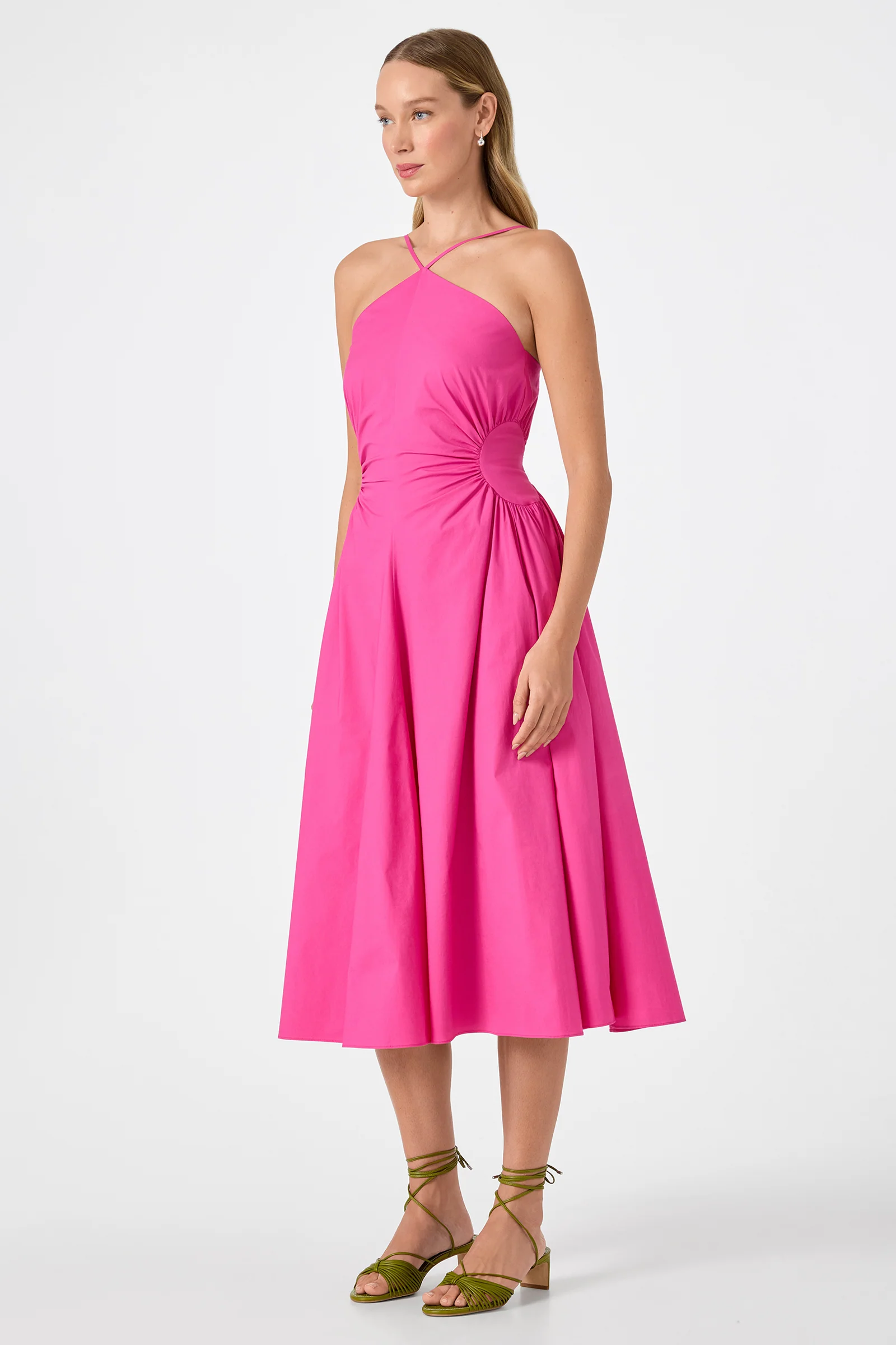 Kata Shirred Waist Midi Dress - Image 8