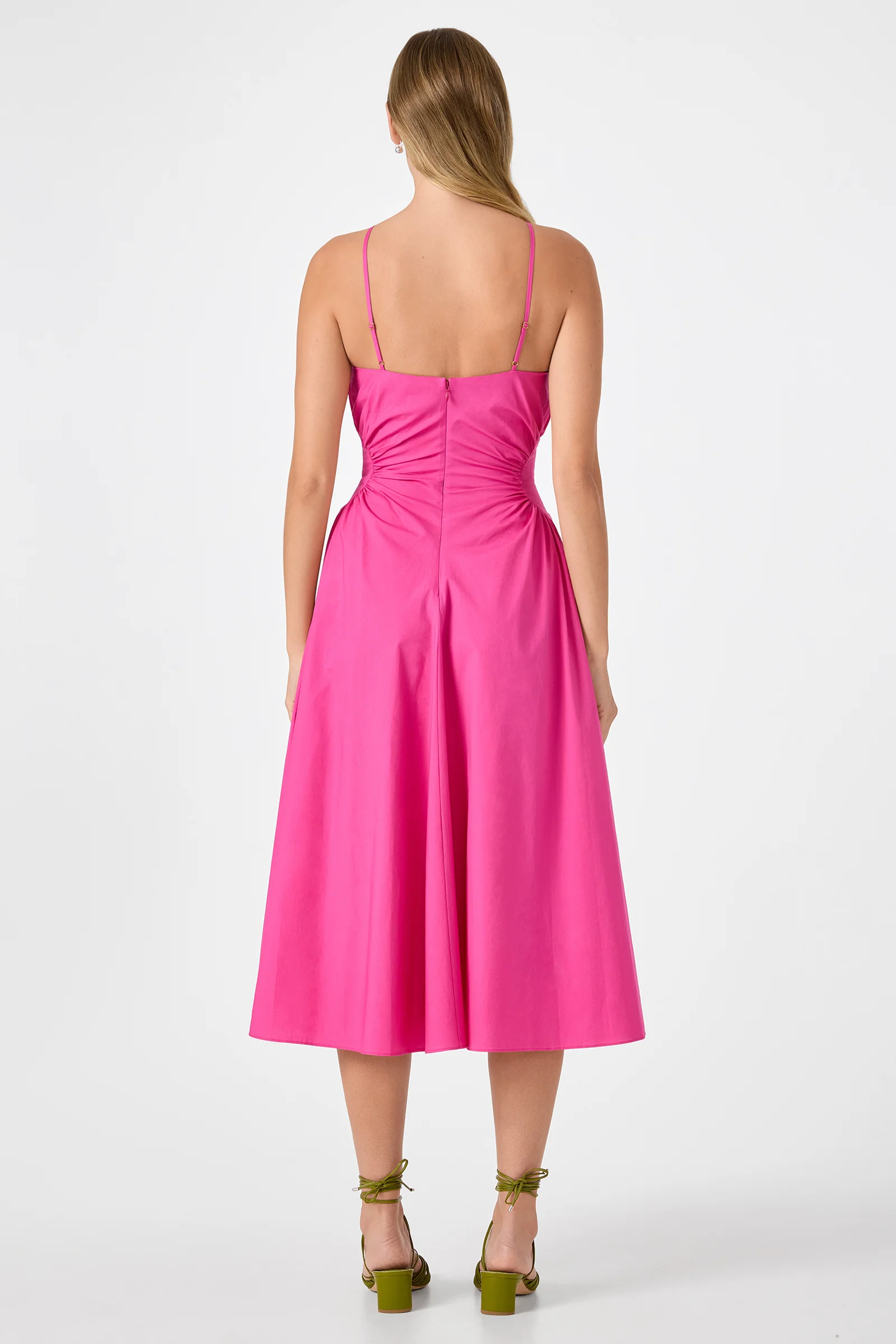 Kata Shirred Waist Midi Dress - Image 9