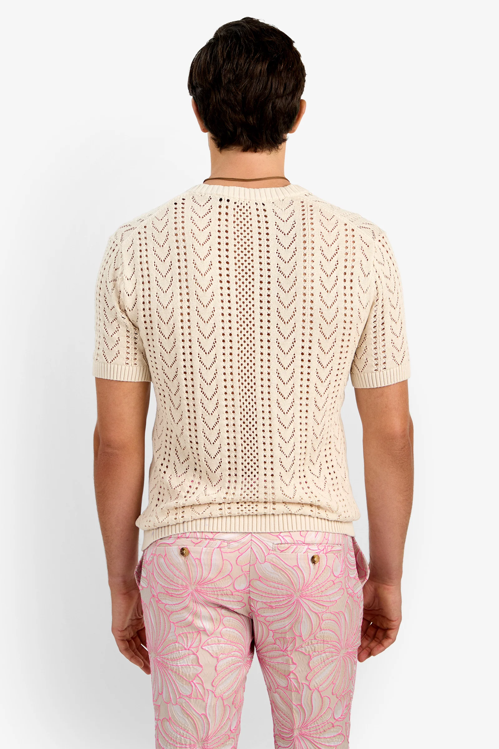 Keanu Crochet V-neck Sweater - Image 2