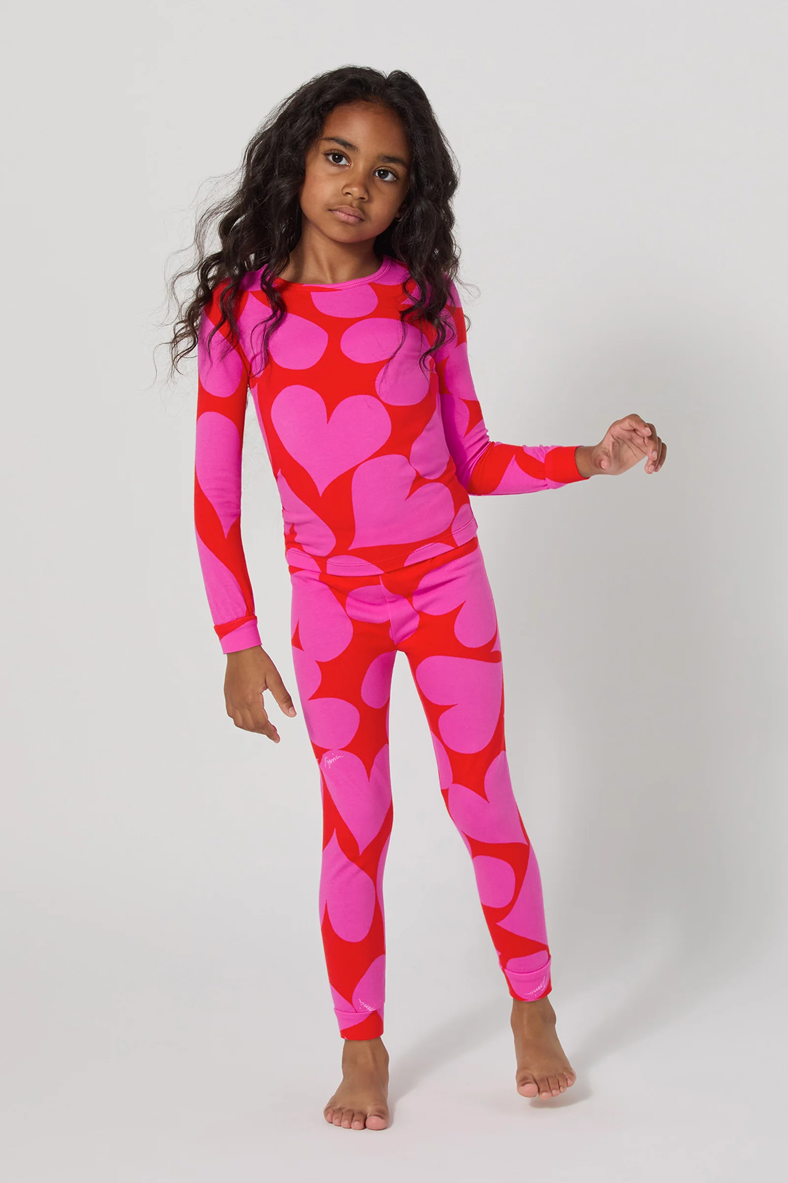 Kids Pj Set Hearts