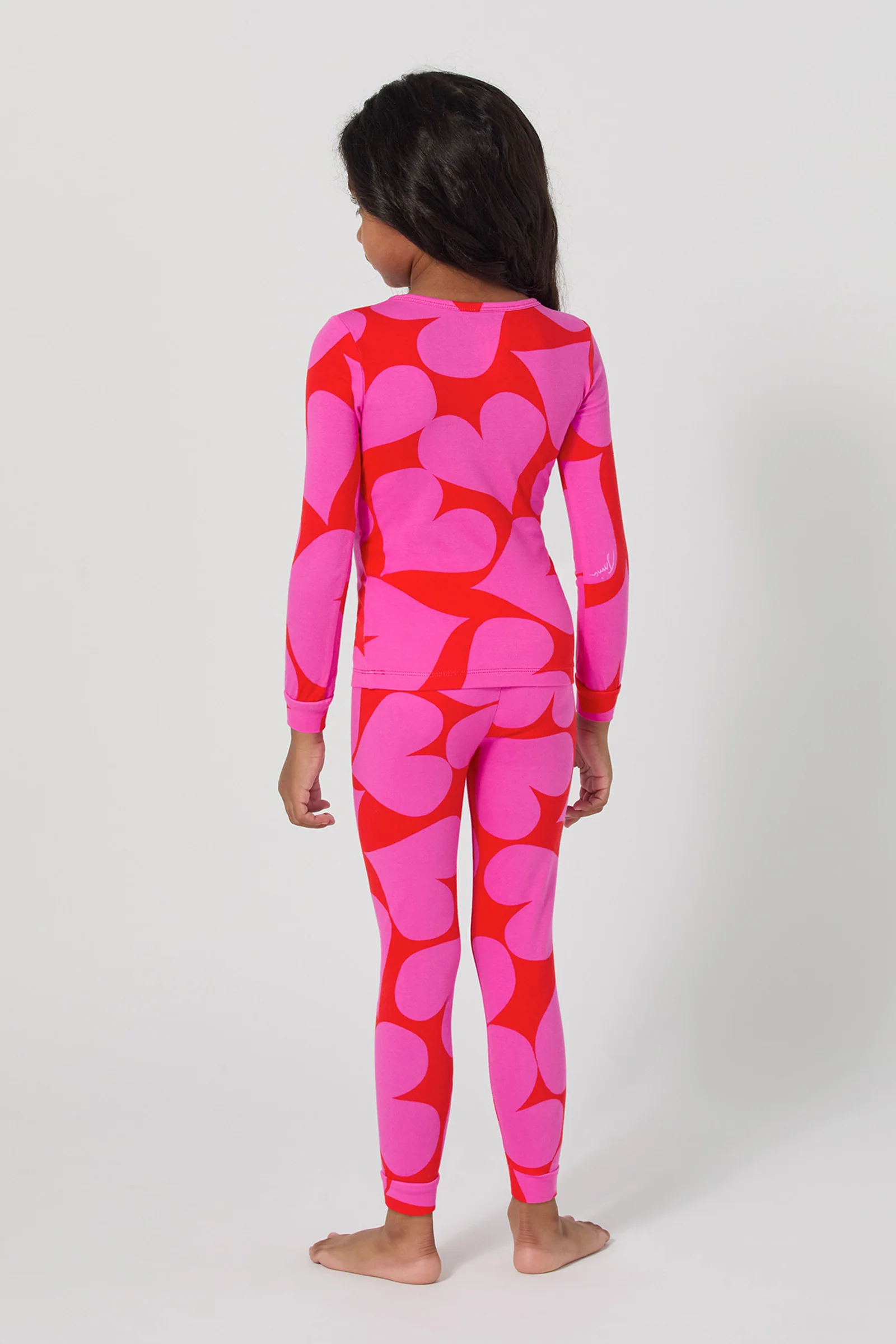 Kids Pj Set Hearts - Image 2