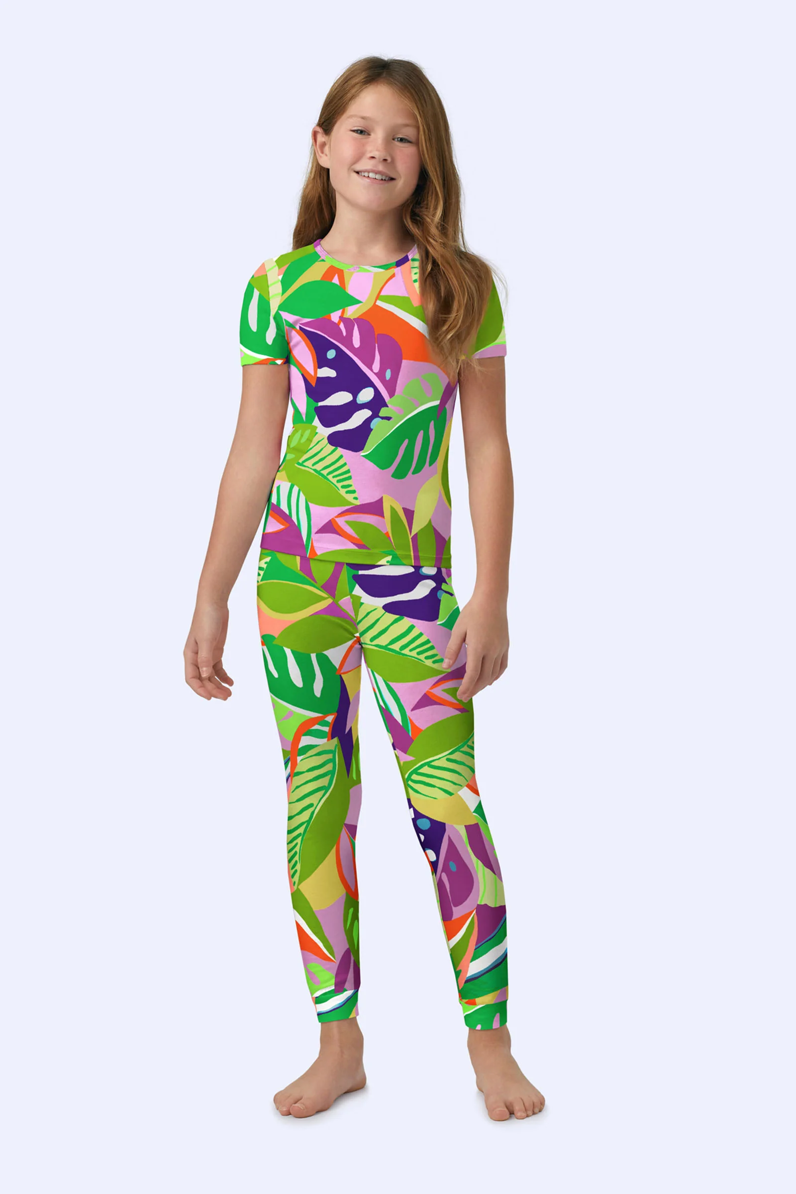 Kids PJ Set - Jungle Stretch Jersey