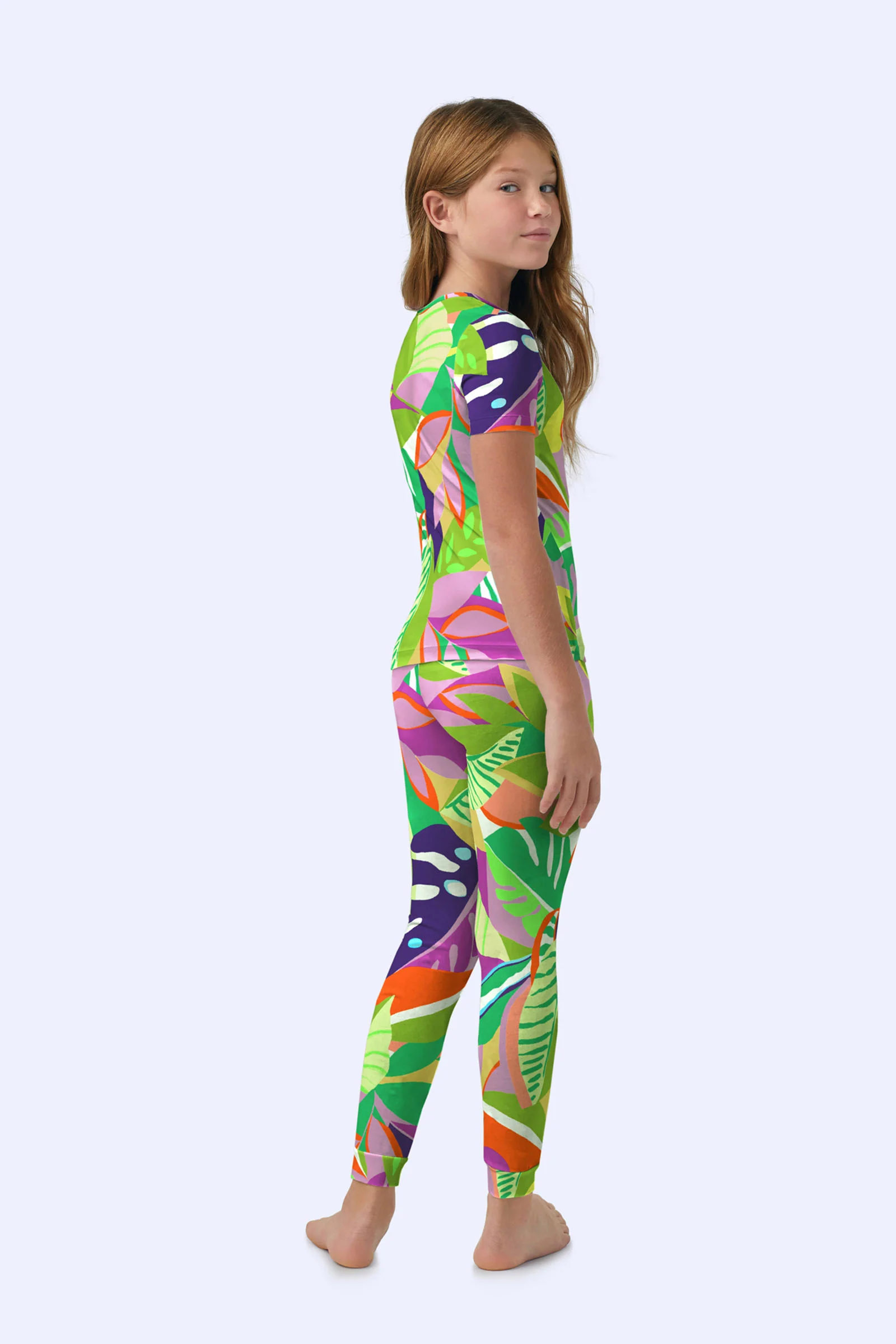 Kids PJ Set - Jungle Stretch Jersey - Image 2