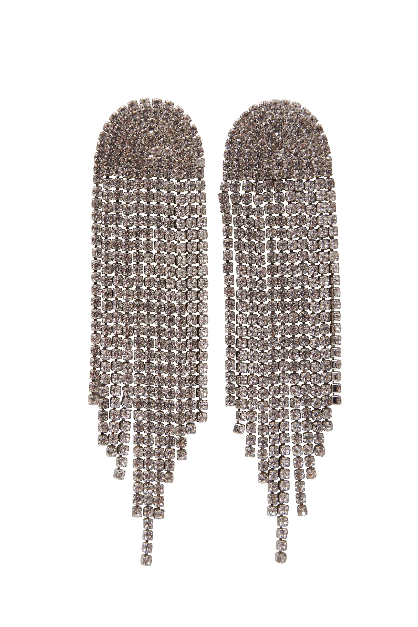 Kjl Rhinestone Crystal Waterfall Earrings