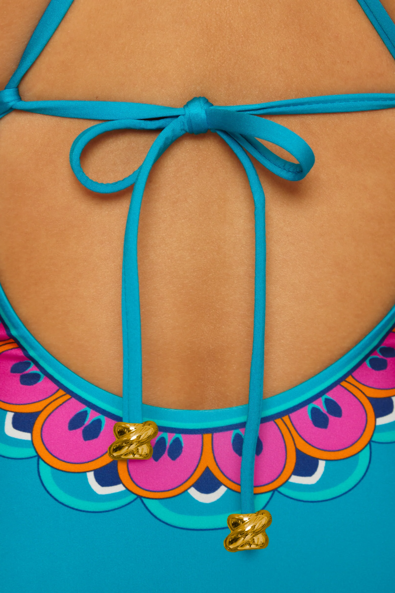 Lace-Up One-Piece Swimsuit - Mykonos - Image 5