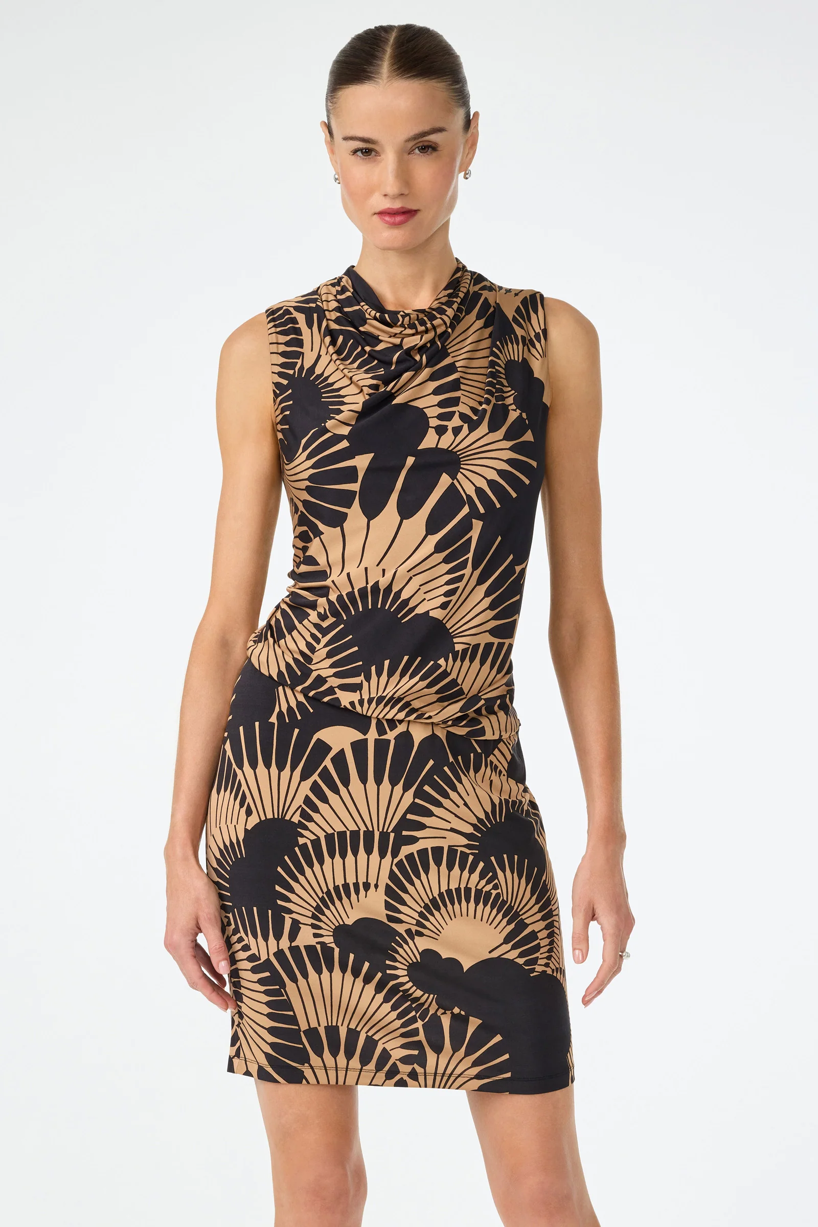 Lenaya Drape Dress - Juniper Jersey - Image 2