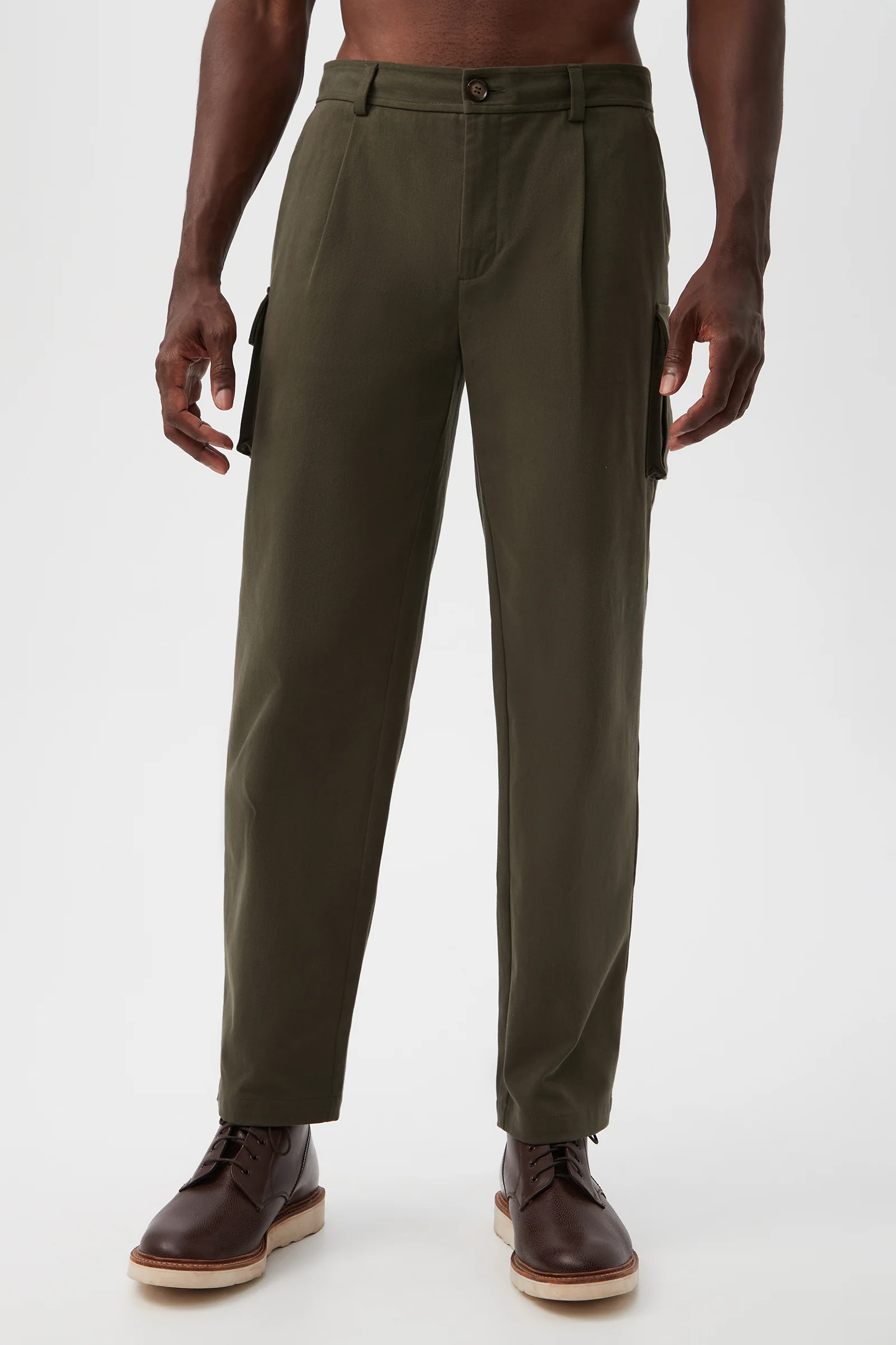 Lincoln Heights Cargo Trouser - Brushed Twill