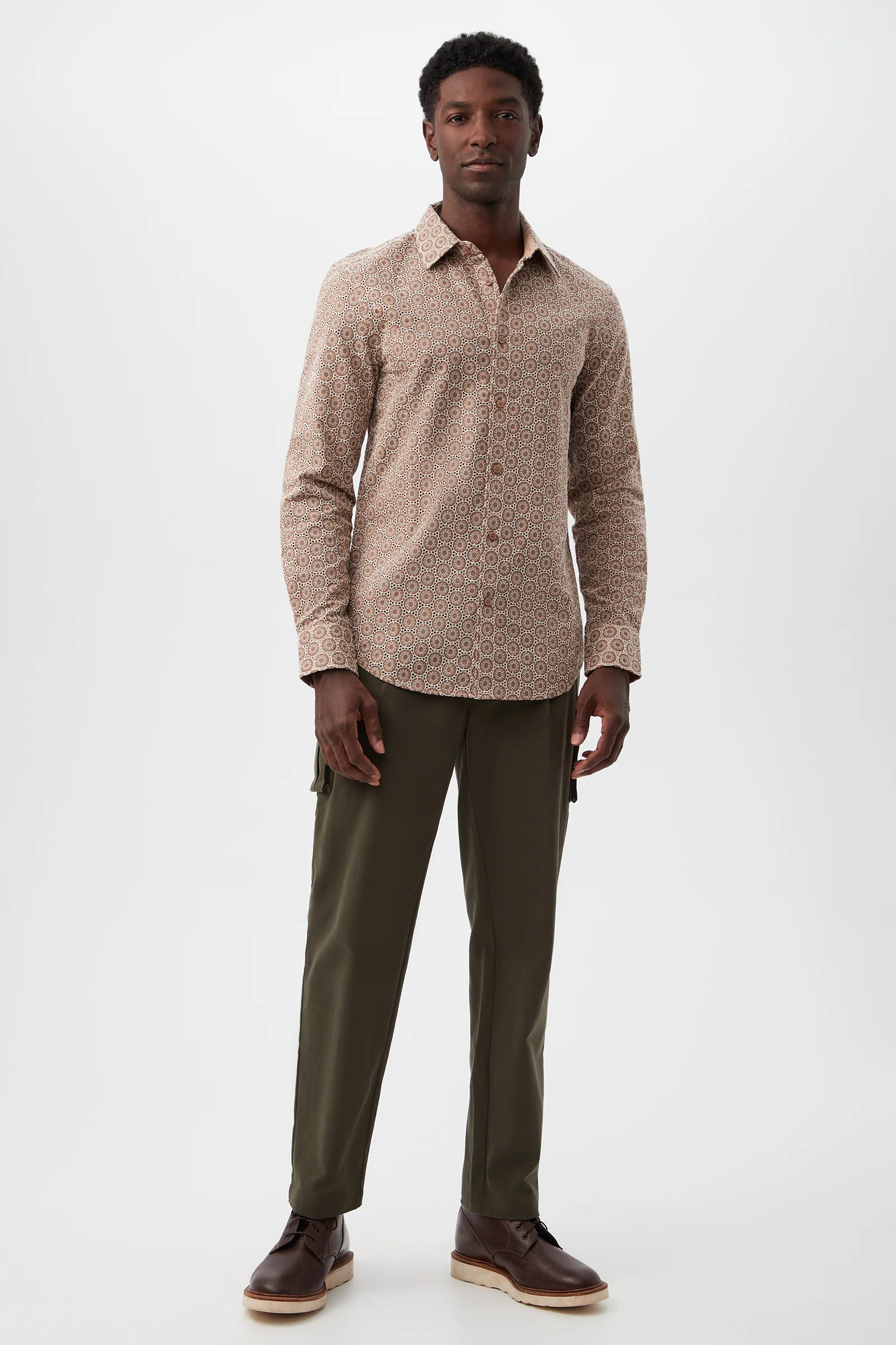 Lincoln Heights Cargo Trouser - Brushed Twill - Image 3