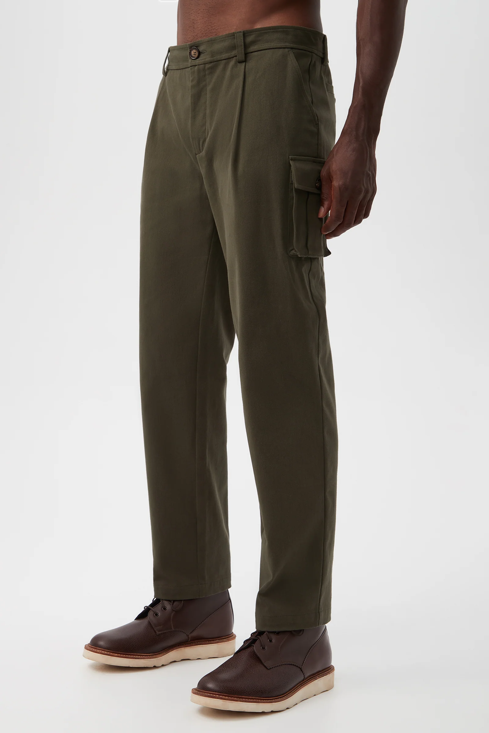 Lincoln Heights Cargo Trouser - Brushed Twill - Image 5