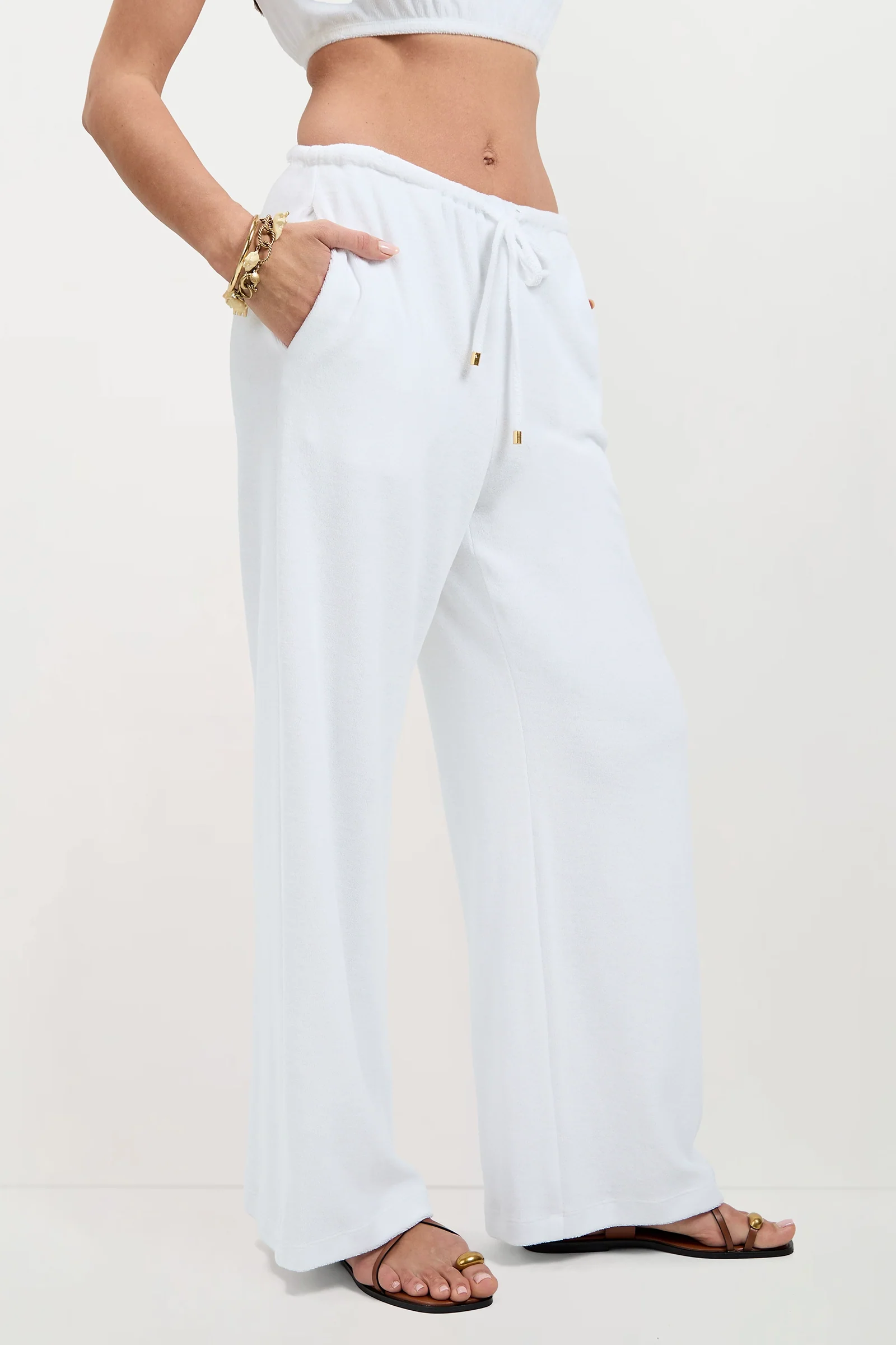 Linsk Wide-Leg Pant - Poolside Terry - Image 3