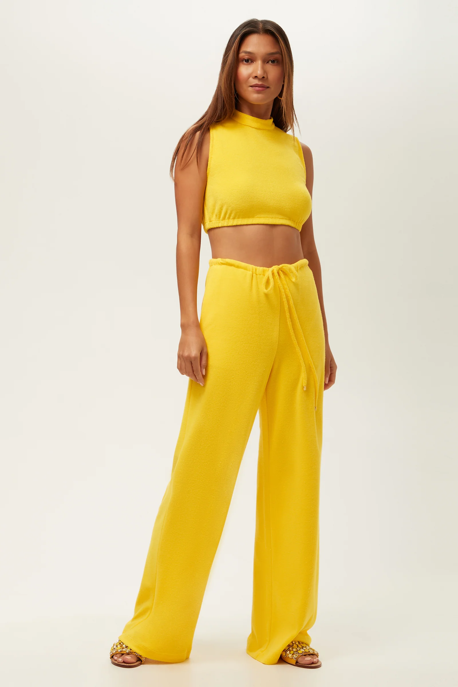 Linsk Wide-Leg Pant - Poolside Terry - Image 7