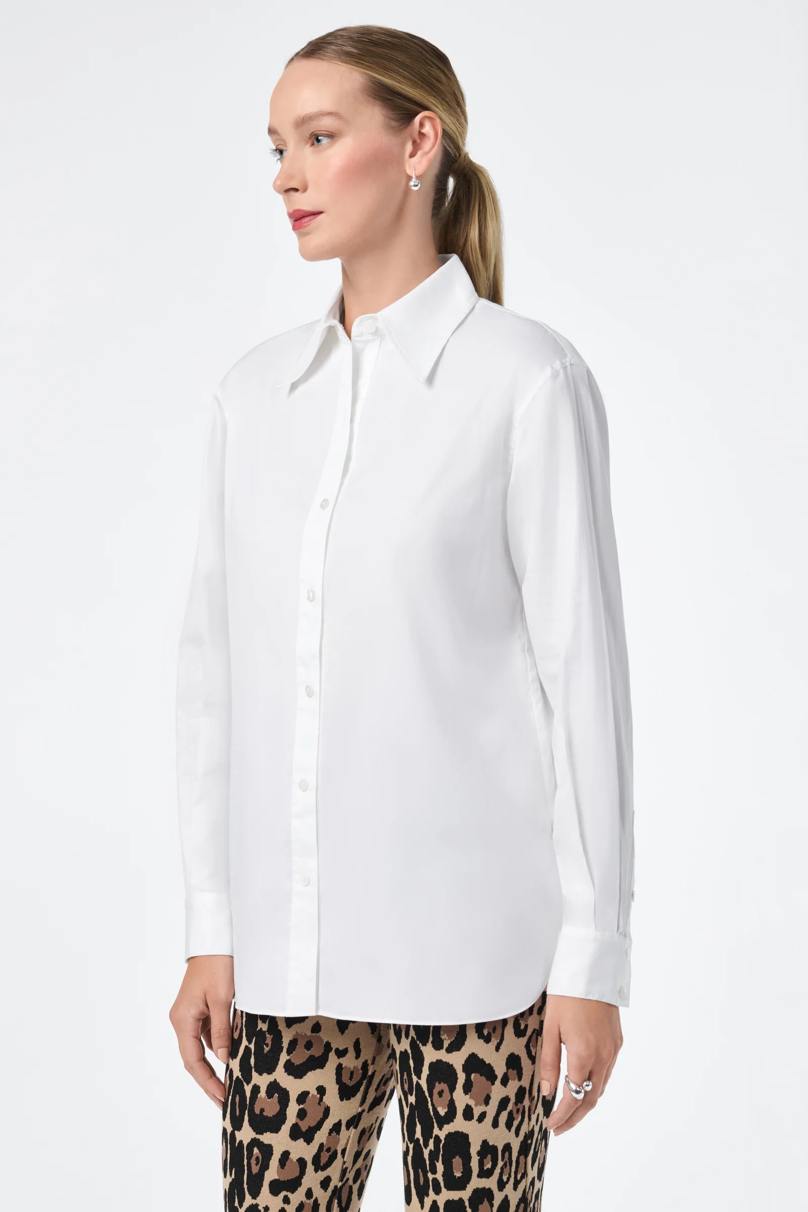 Litsa Button-Up Cotton Shirt - Image 3