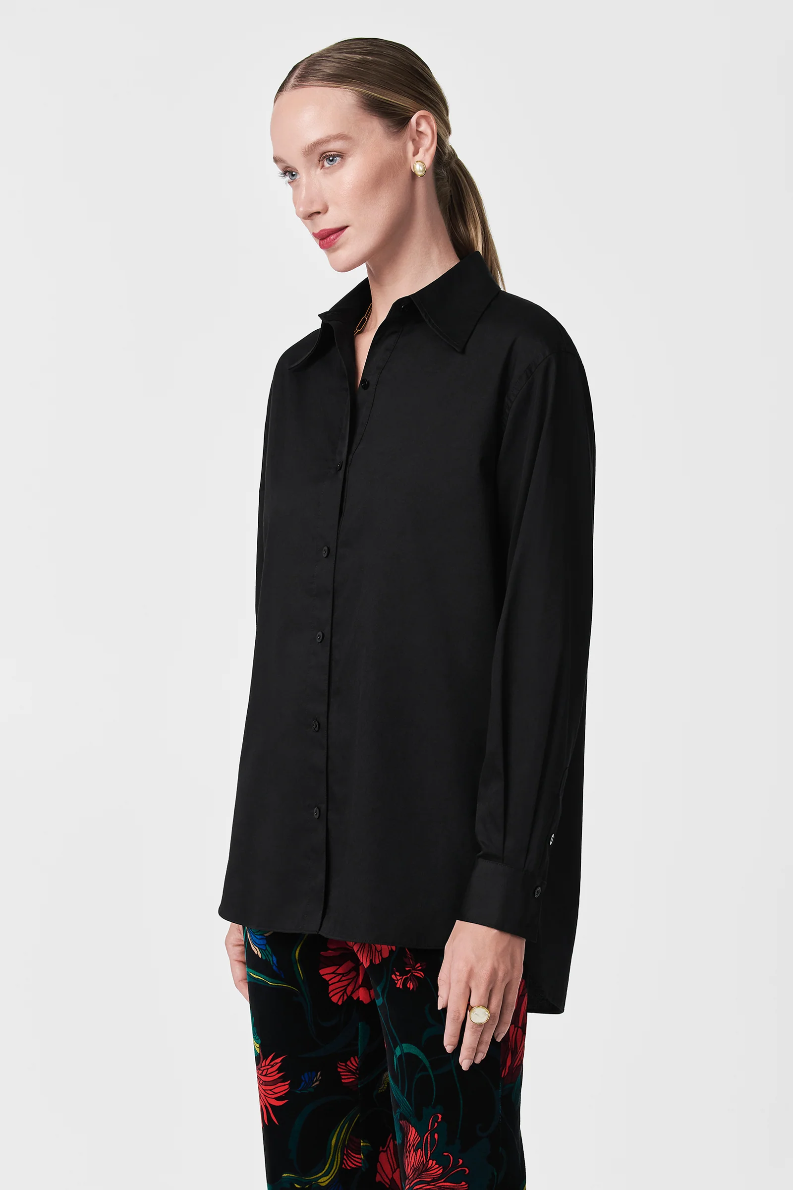 Litsa Button-Up Cotton Shirt - Image 9