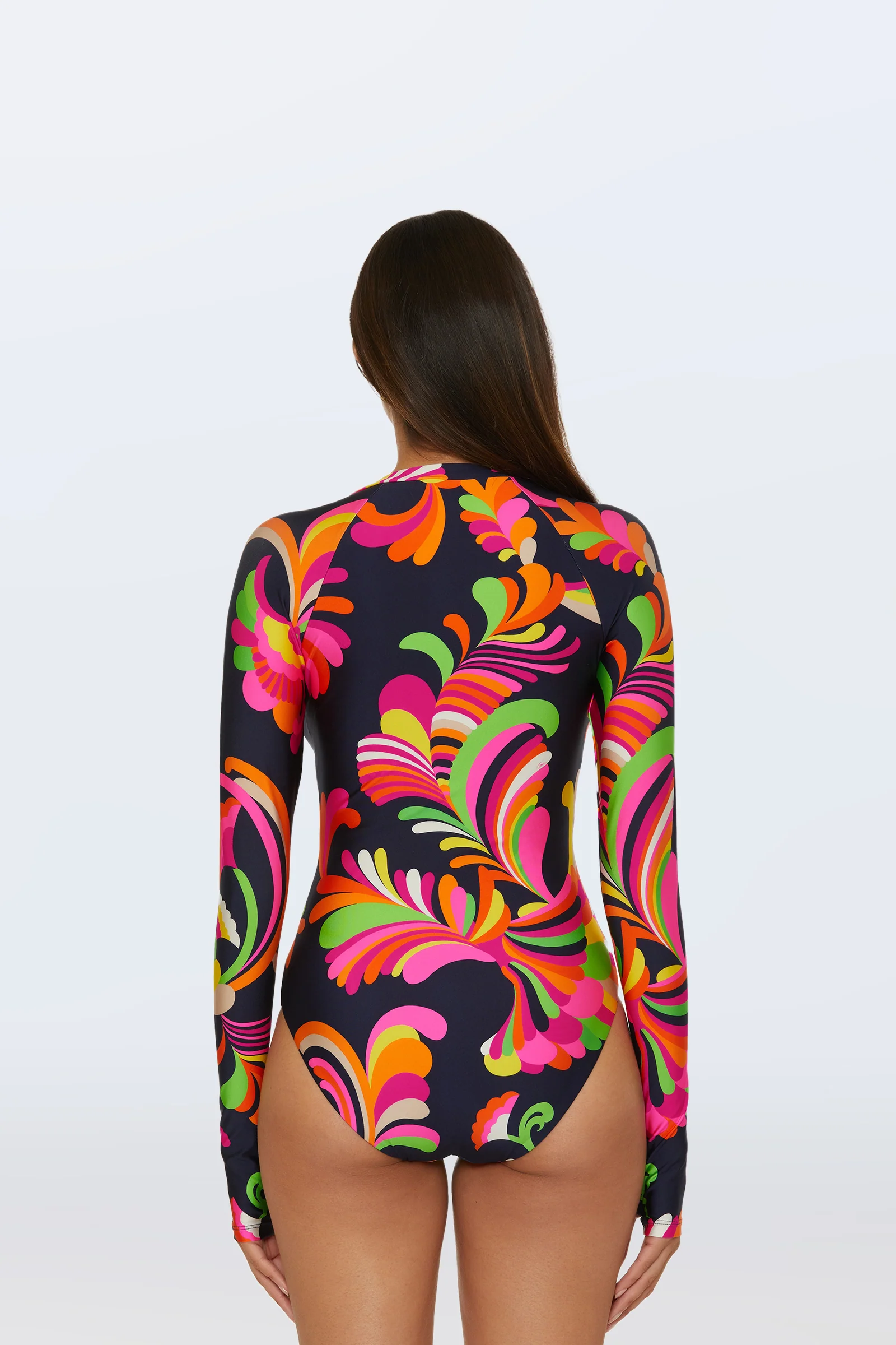 Long-Sleeve Paddle Suit - Palms Paradise - Image 3
