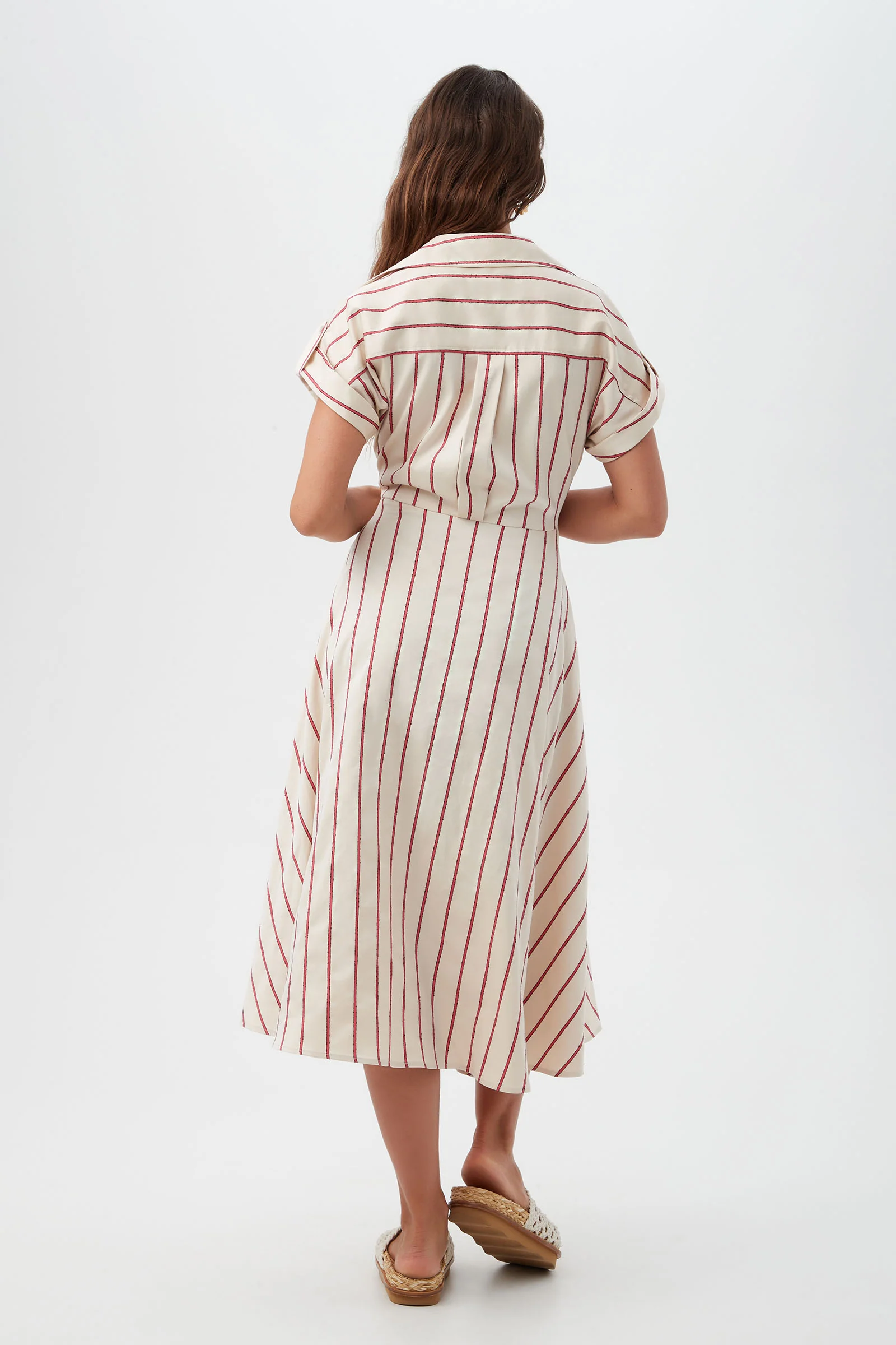 Lorain Midi Dress - Solaire Stripe - Image 3