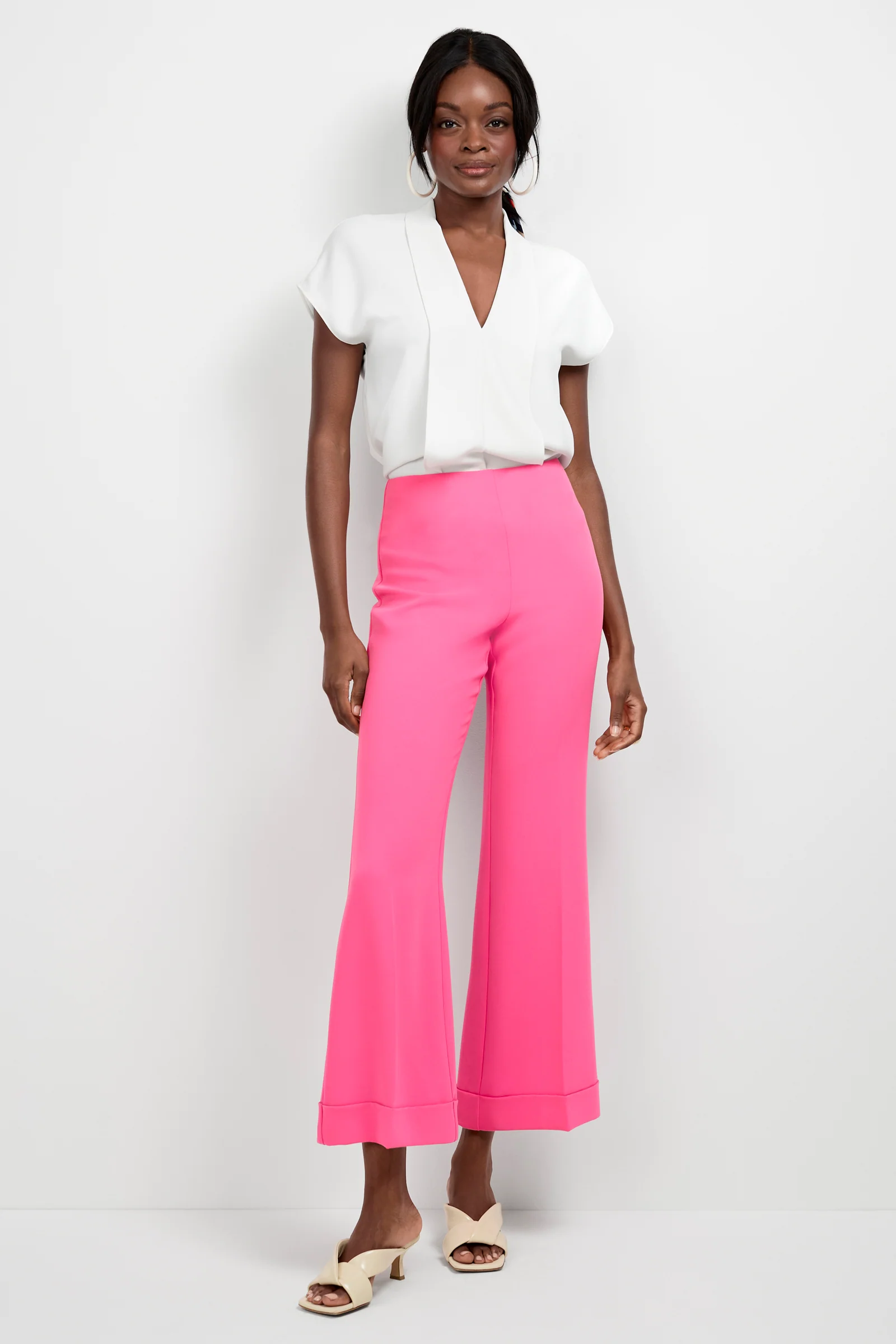 Loren Cropped Kick-Flare Pant