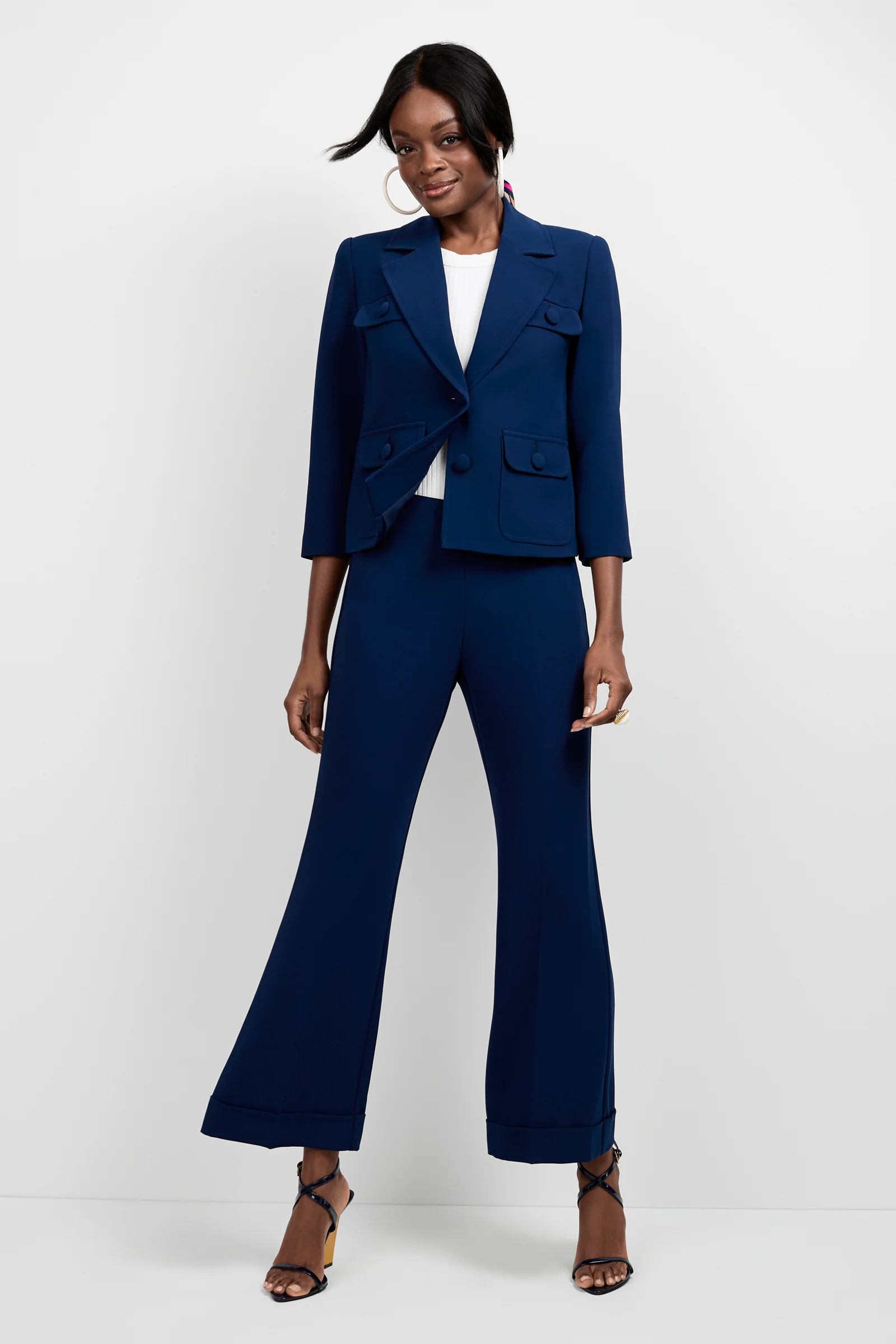 Loren Cropped Kick-Flare Pant - Image 5