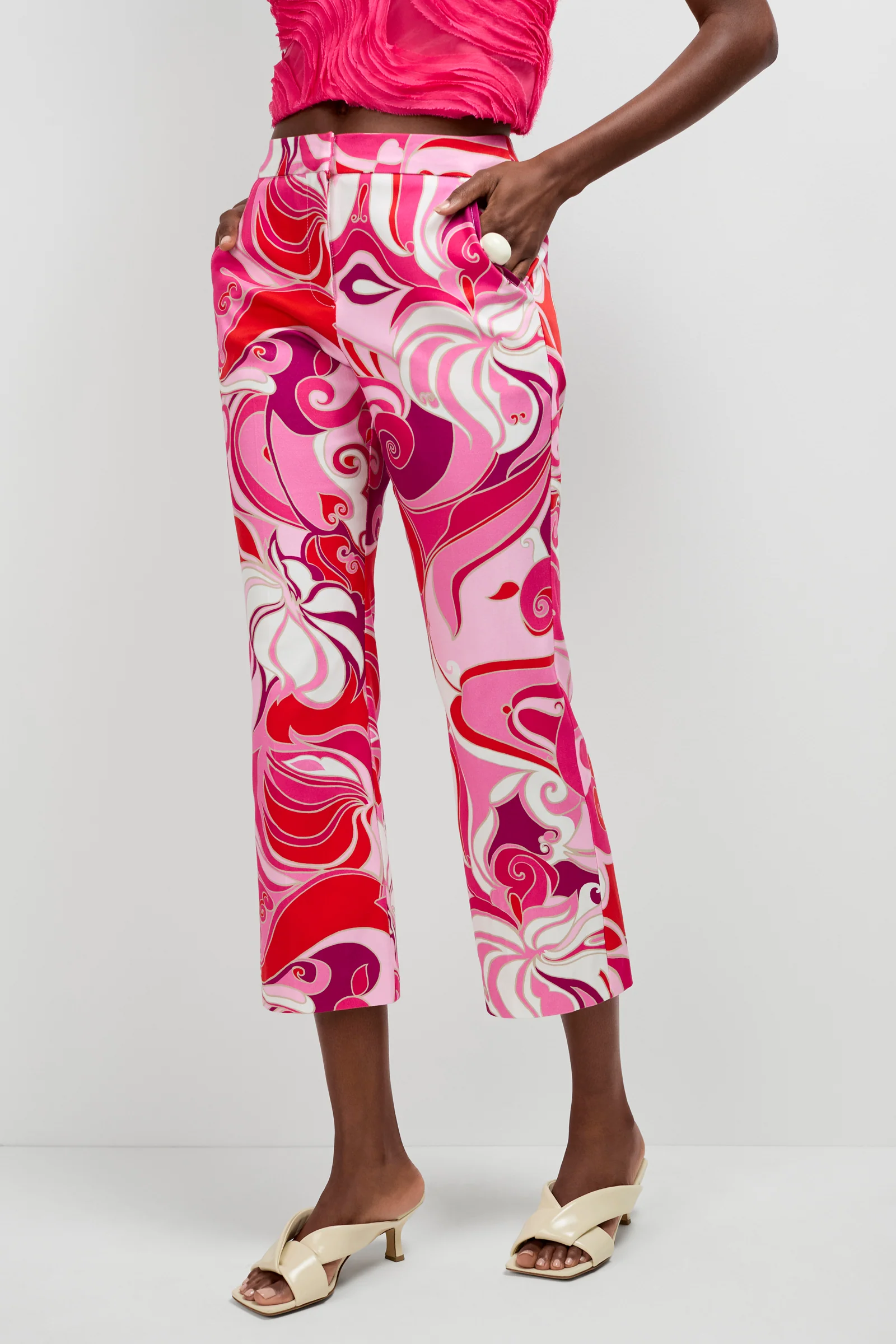 Lulu Cropped Pant - Darsena - Image 3