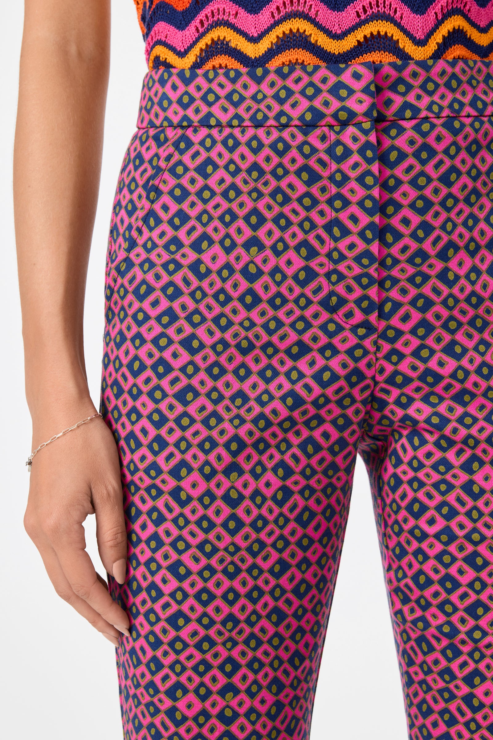Lulu Cropped Pant - Himari Herringbone - Image 3
