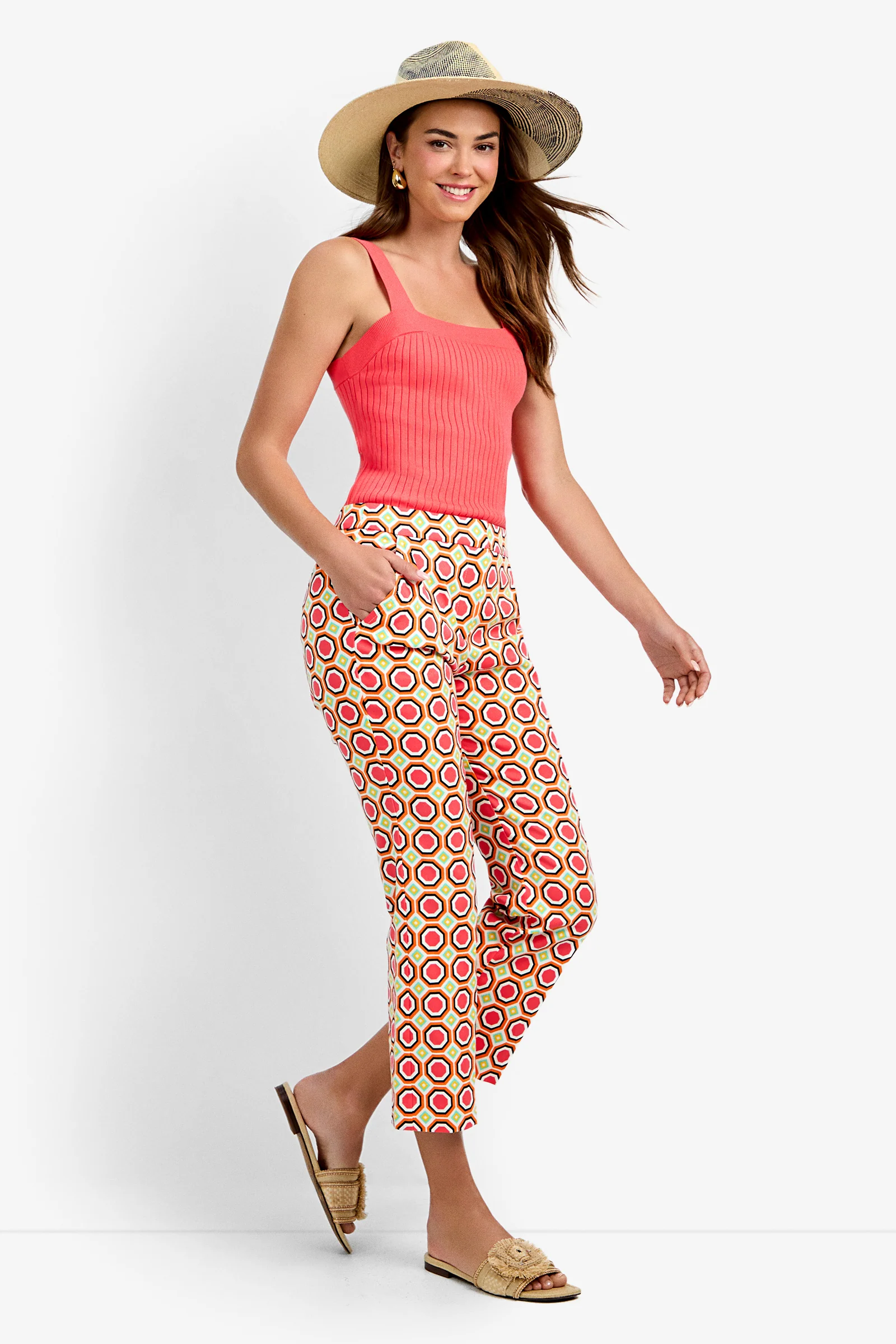 Lulu Cropped Pant - Salerno - Image 4