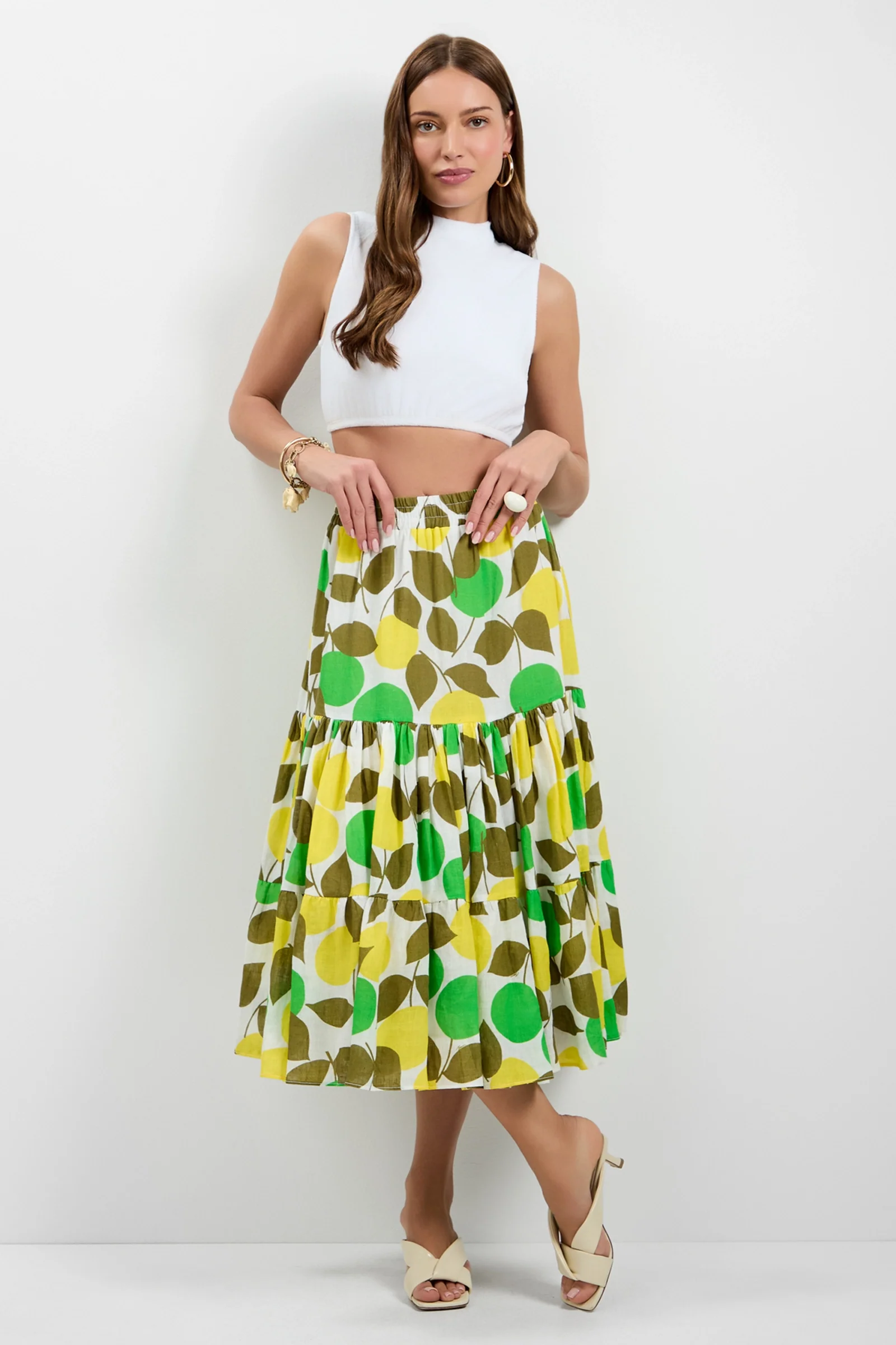 Marsay Drop Waist Midi Skirt