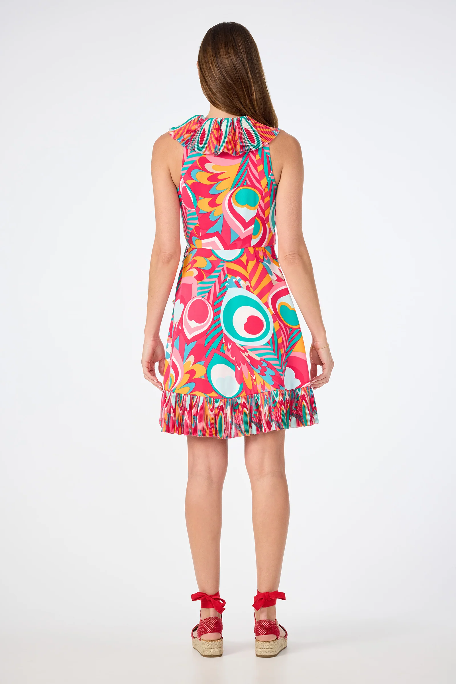 Marseille Sleeveless Wrap Dress - Dramont - Image 4