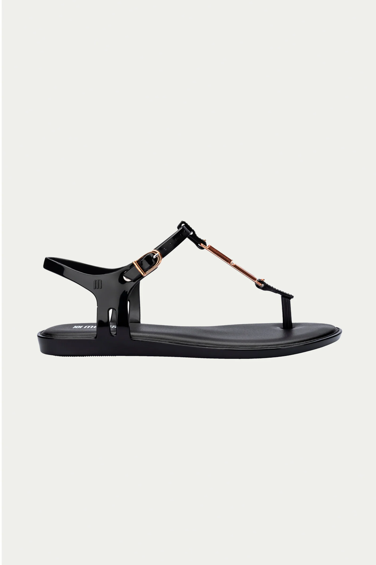 Melissa Solar Chic T-Strap Sandal - Black