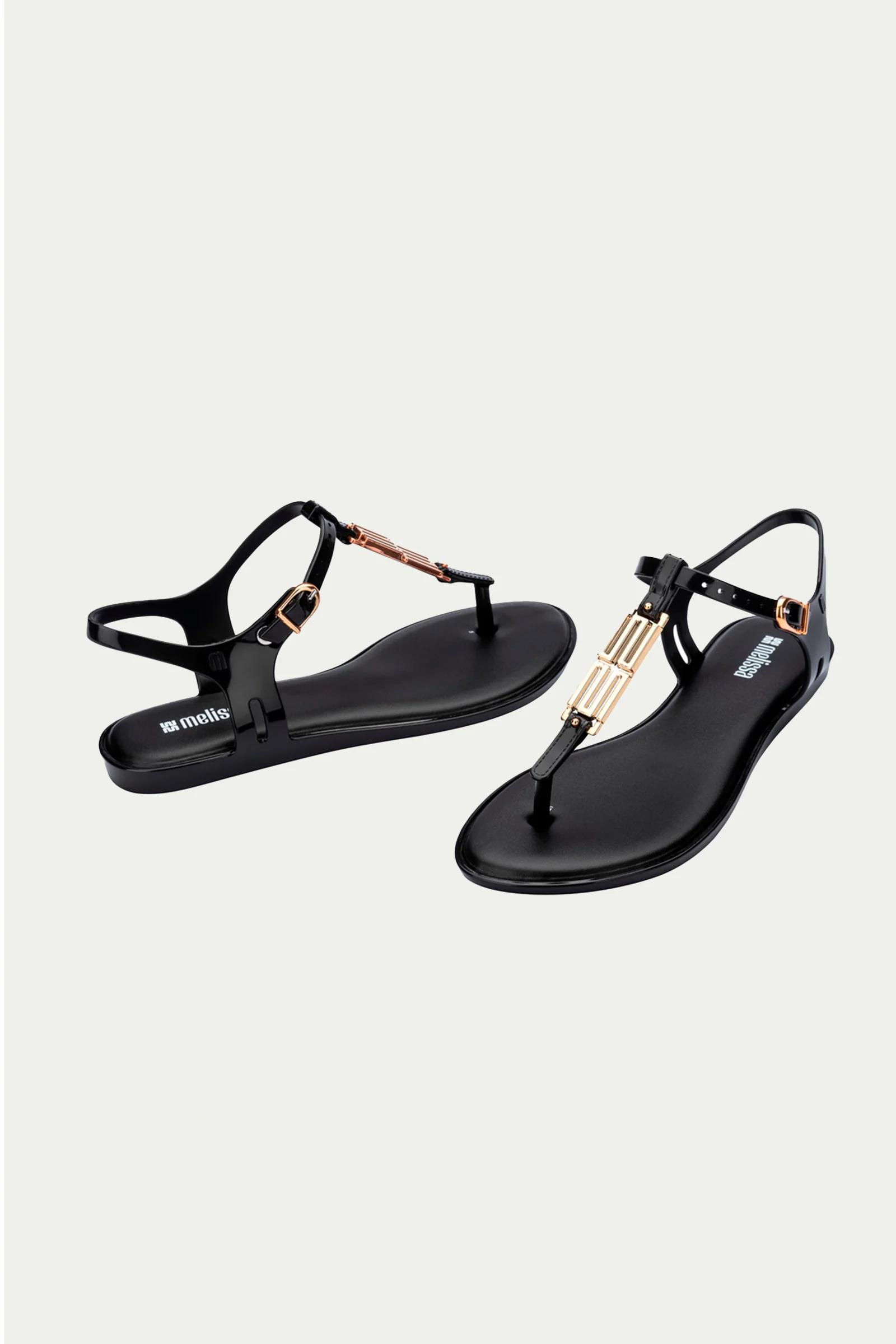 Melissa Solar Chic T-Strap Sandal - Black - Image 4