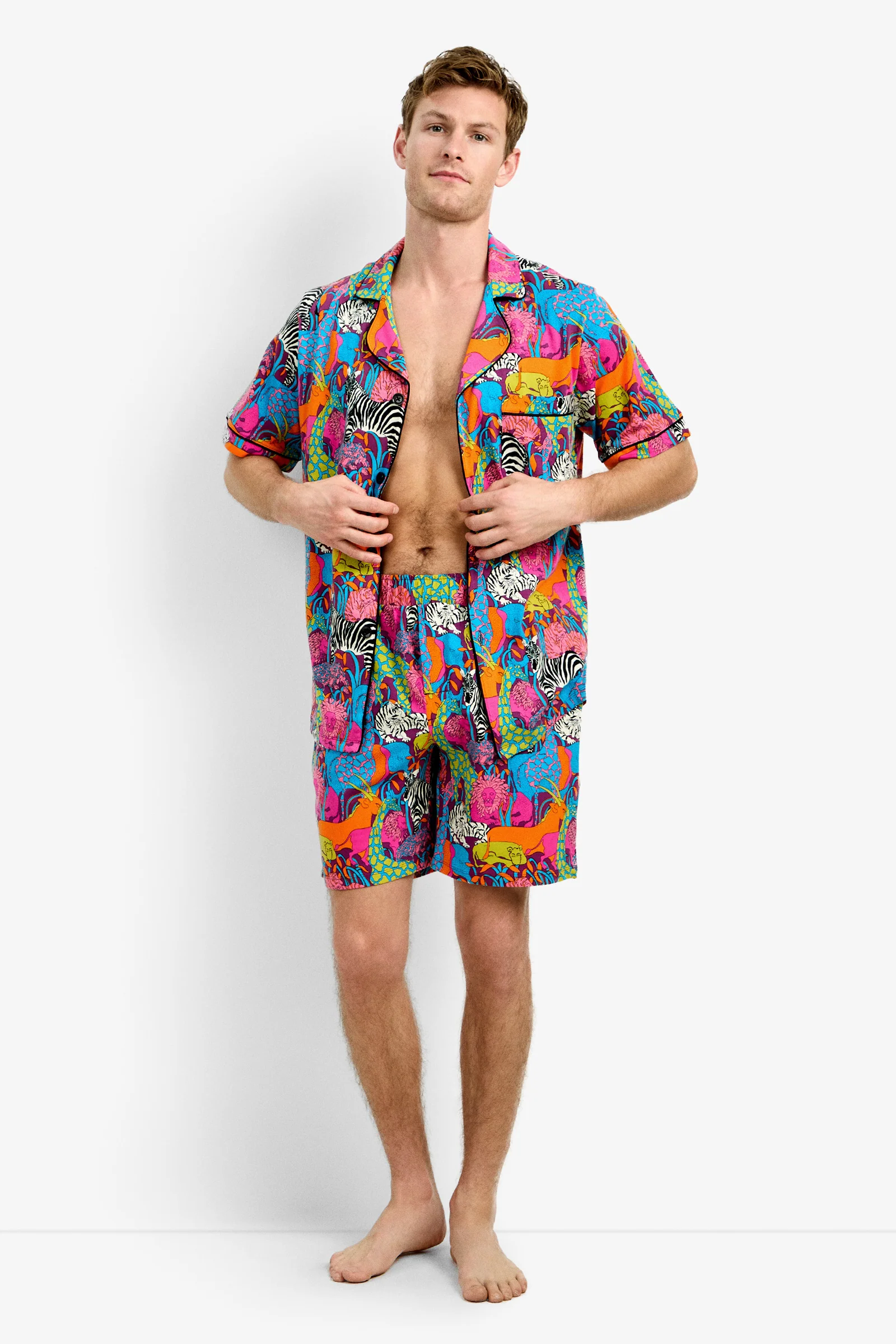 Men's Boxer PJ Set - Jungle - Image 4