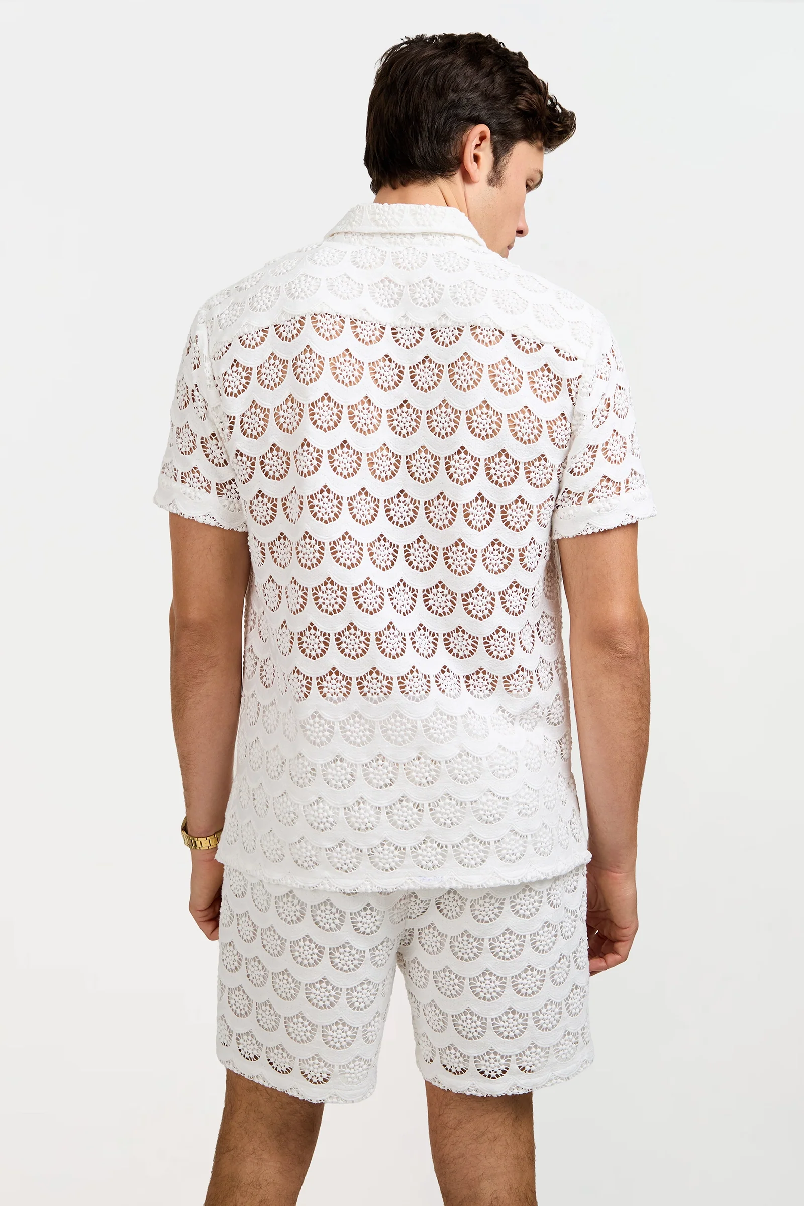 Branson Crochet Lace Shirt - Image 3