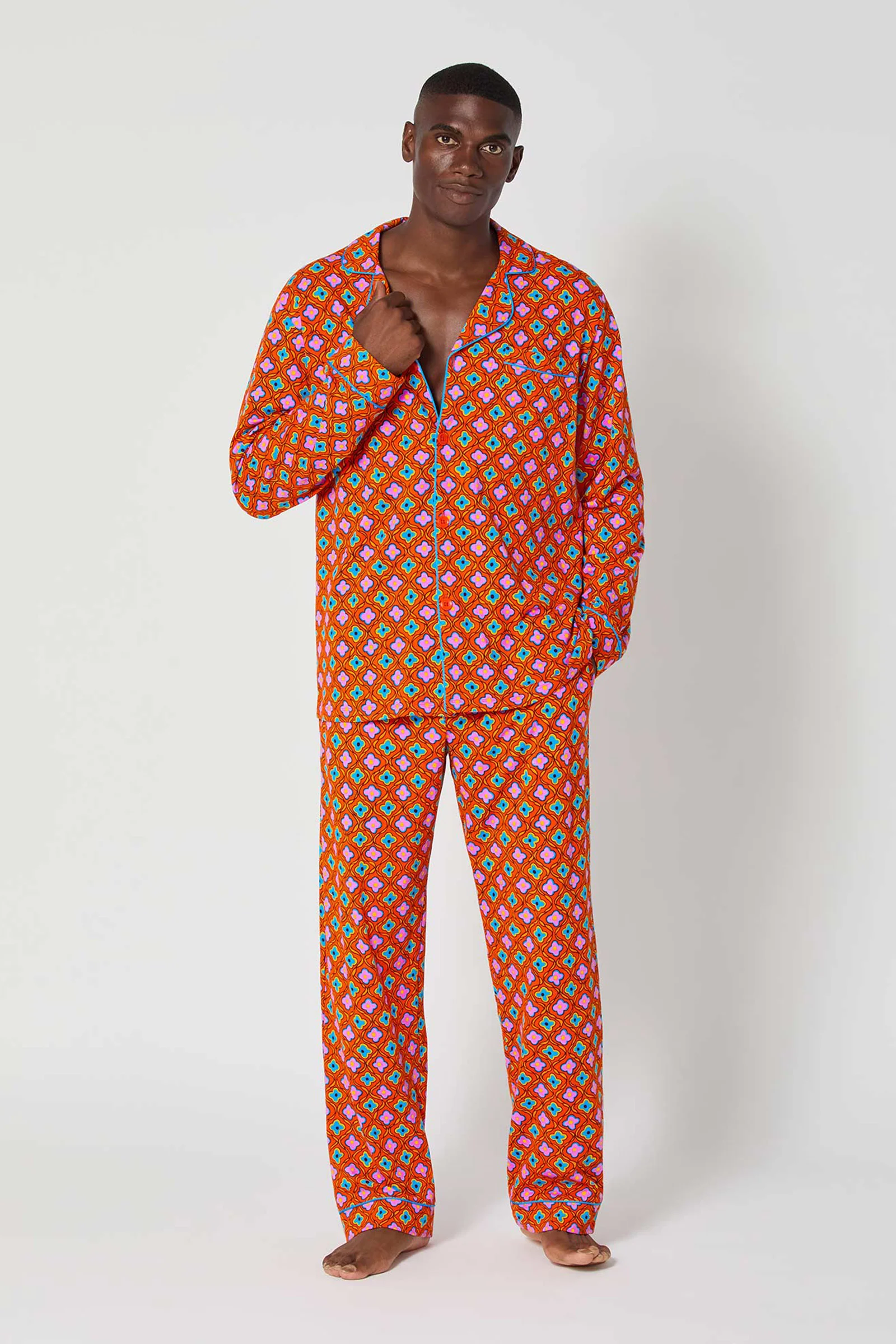 Men's Classic PJ Set - Daisy Foulard