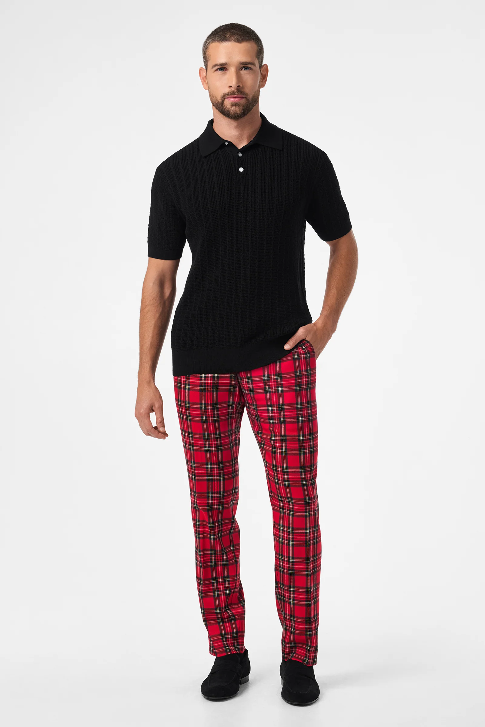 Clyde Slim Trouser - Can-Can Check