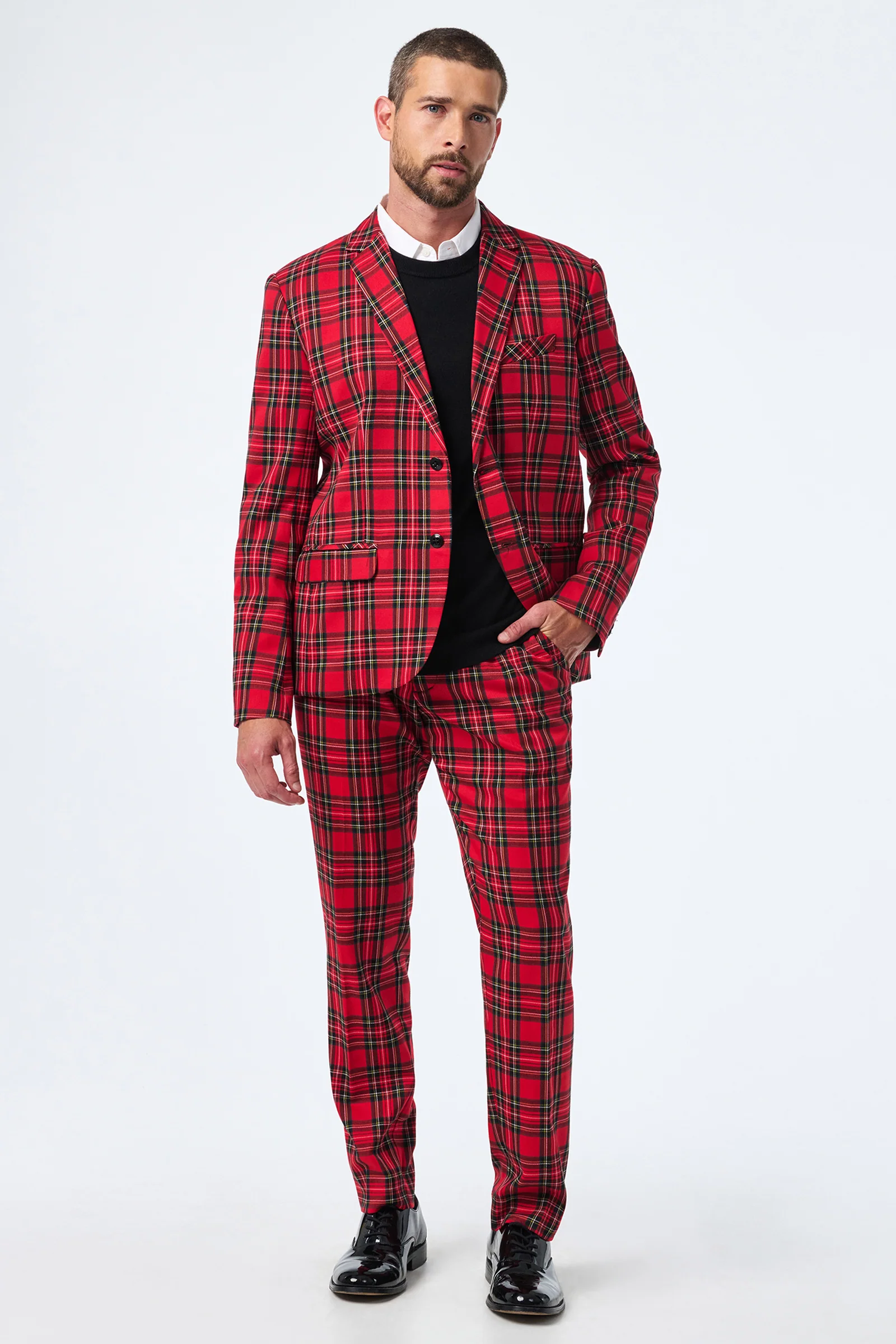 Clyde Slim Trouser - Can-Can Check - Image 6