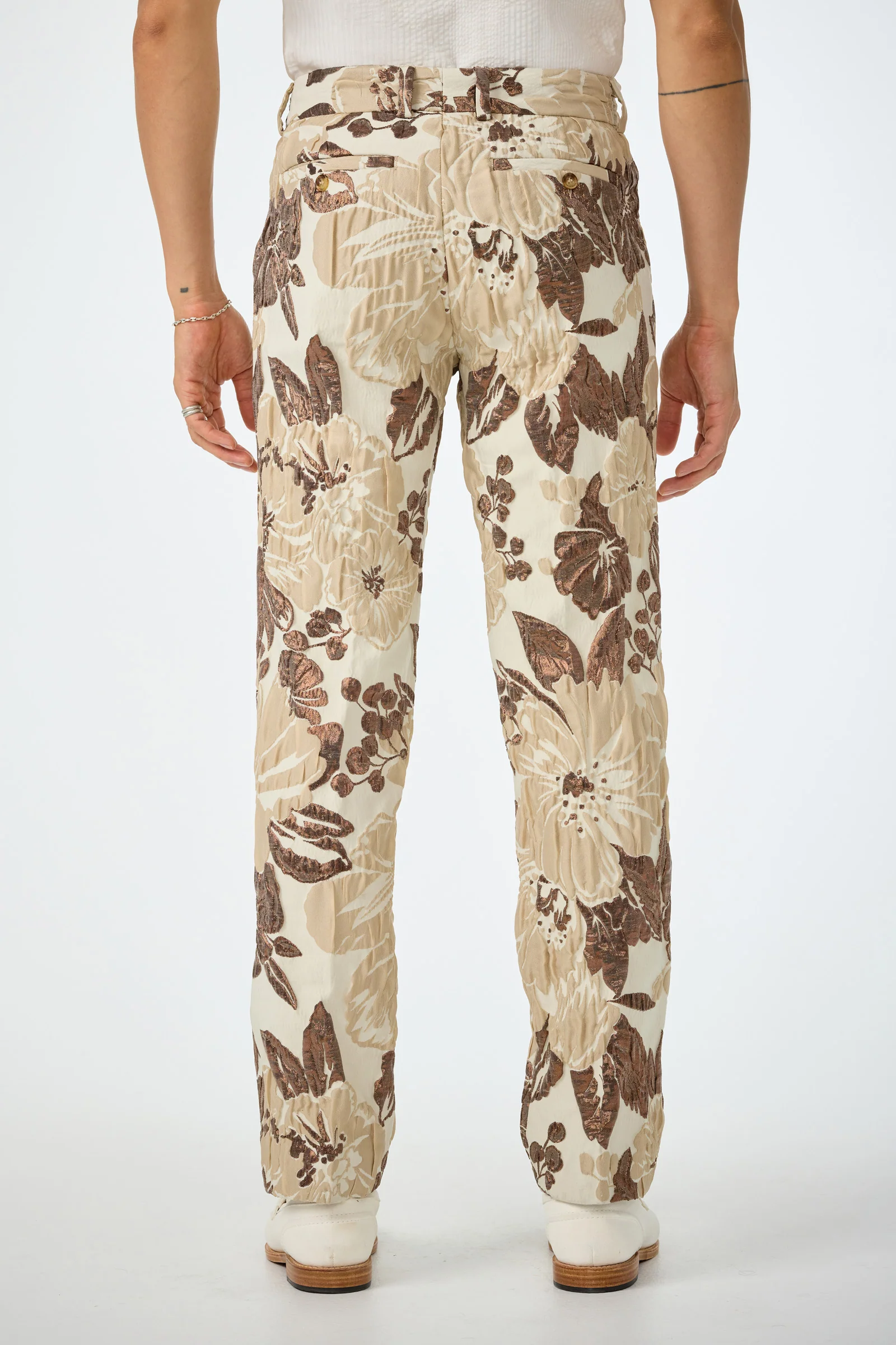 Clyde Slim Trouser - Daintree Jacquard - Image 4