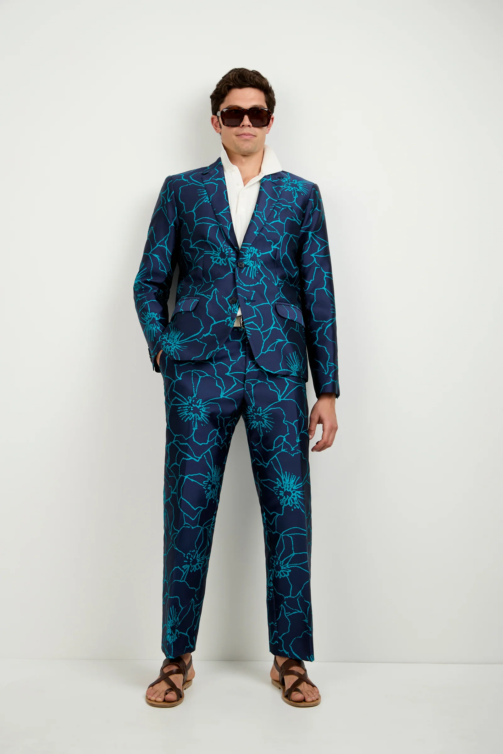 Clyde Slim Trouser - Jucara Jacquard