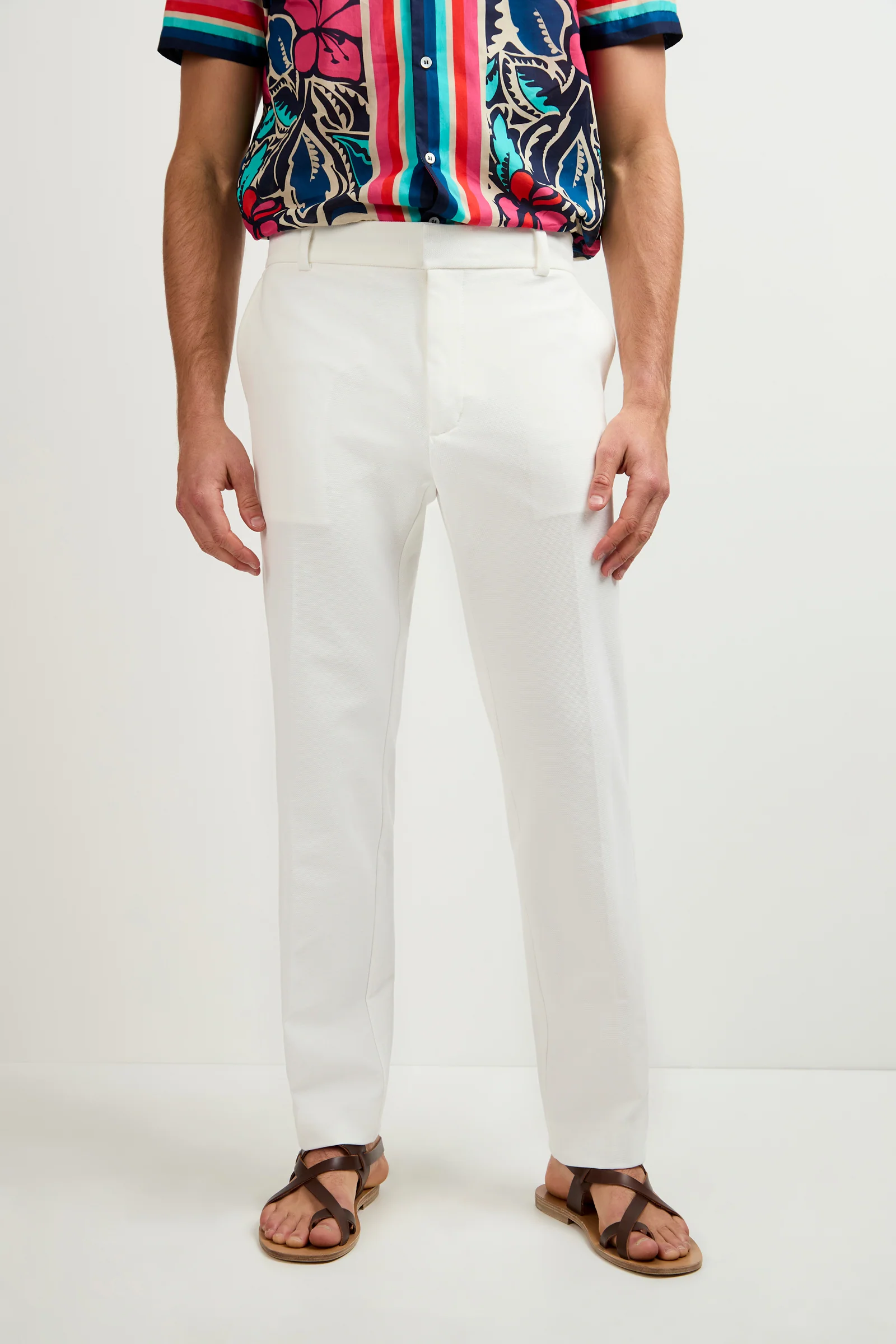 Clyde Slim Trouser - Stretch Piqué - Image 2