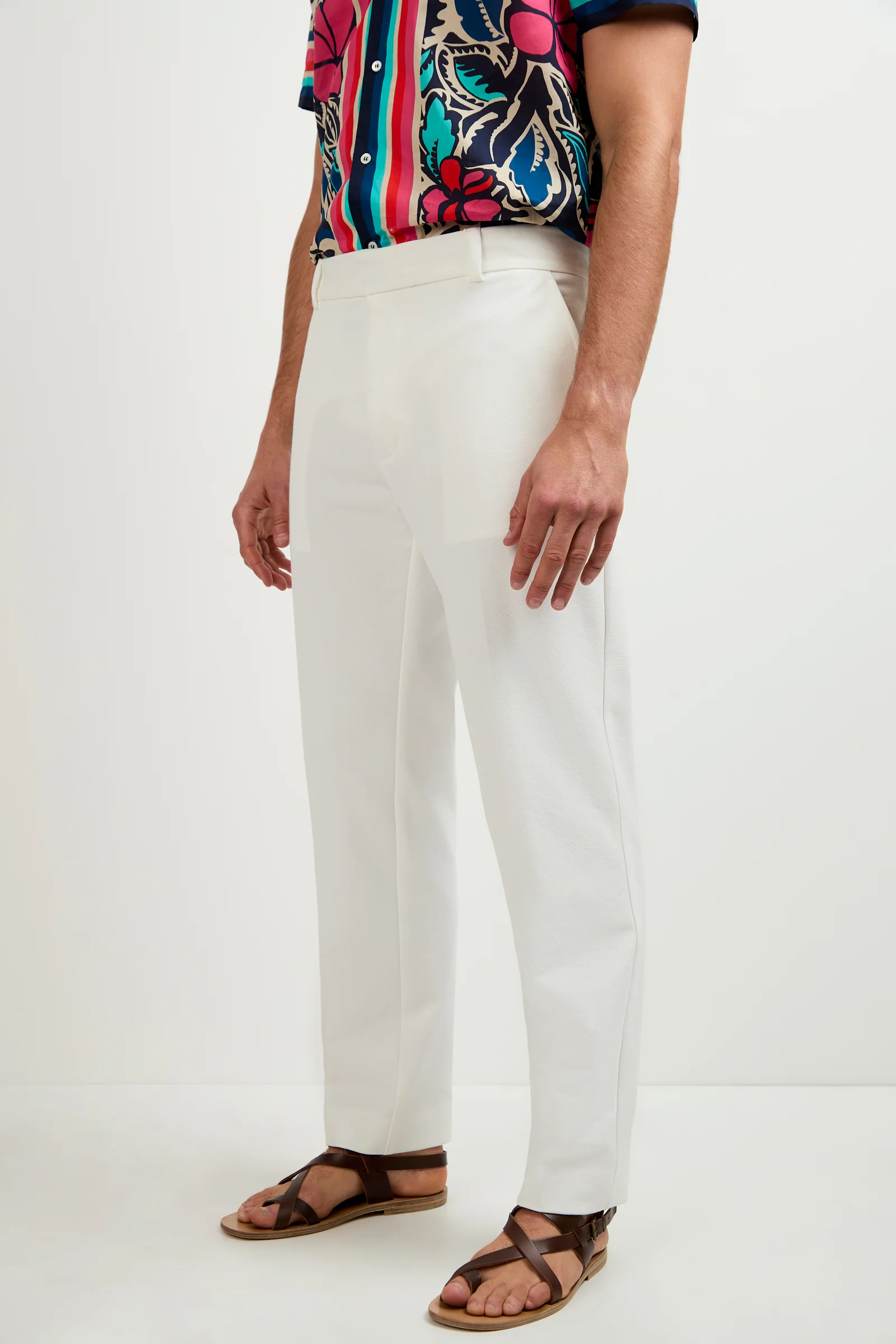 Clyde Slim Trouser - Stretch Piqué - Image 3