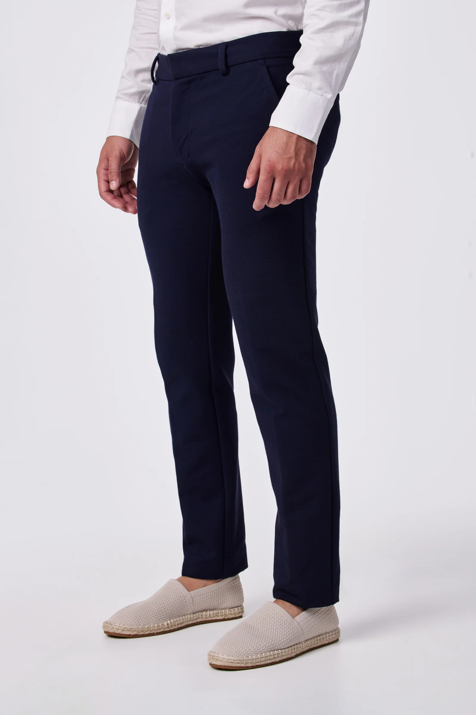 Clyde Slim Trouser - Stretch Piqué - Image 7