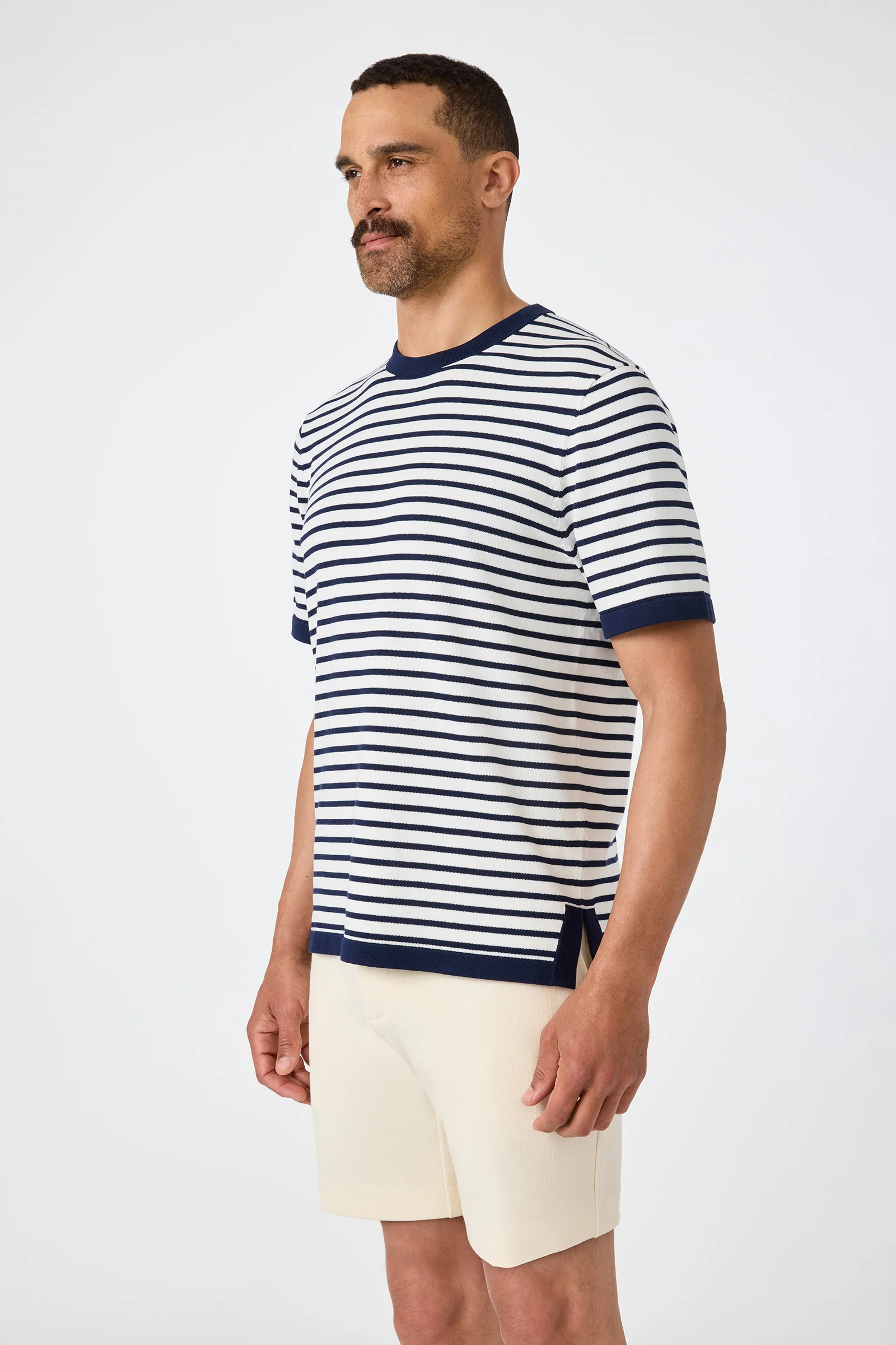 Giovanni Stripe Short-Sleeve Pullover - Image 3