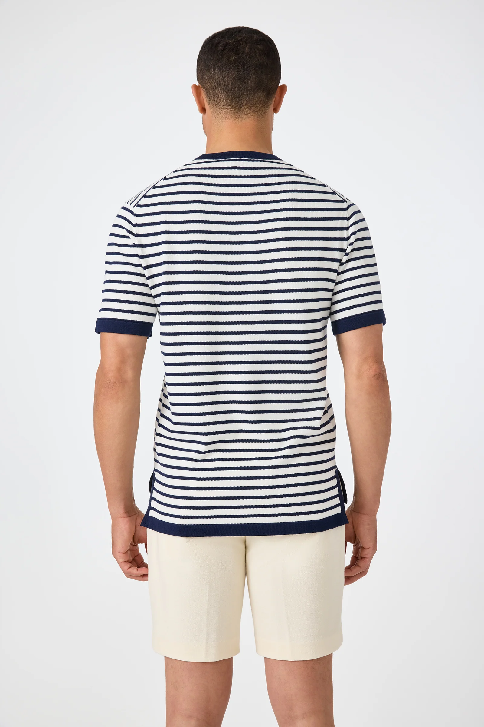 Giovanni Stripe Short-Sleeve Pullover - Image 4